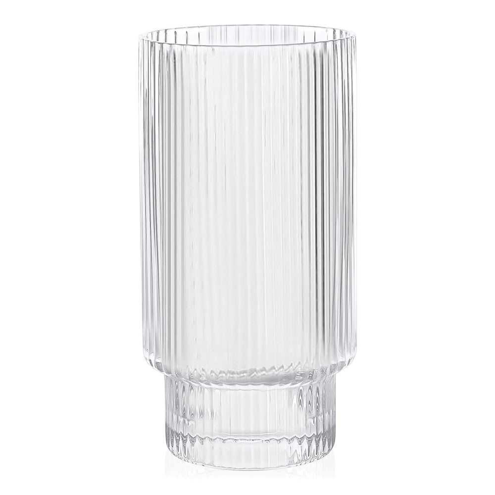 Set of 4 Ripple 420 ml glasses