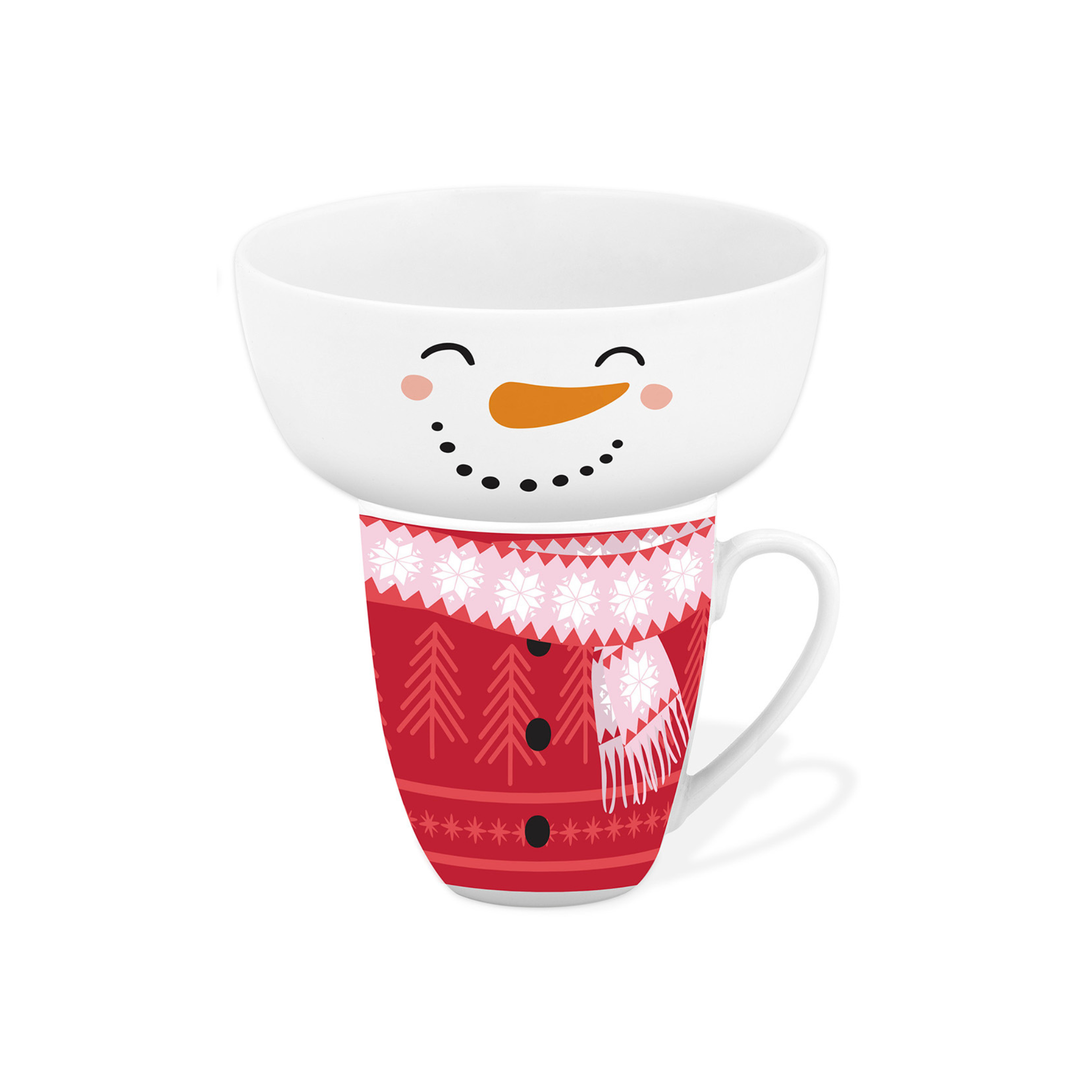 Ensemble tasse et bol de Noël, modèle assorti – Koppers