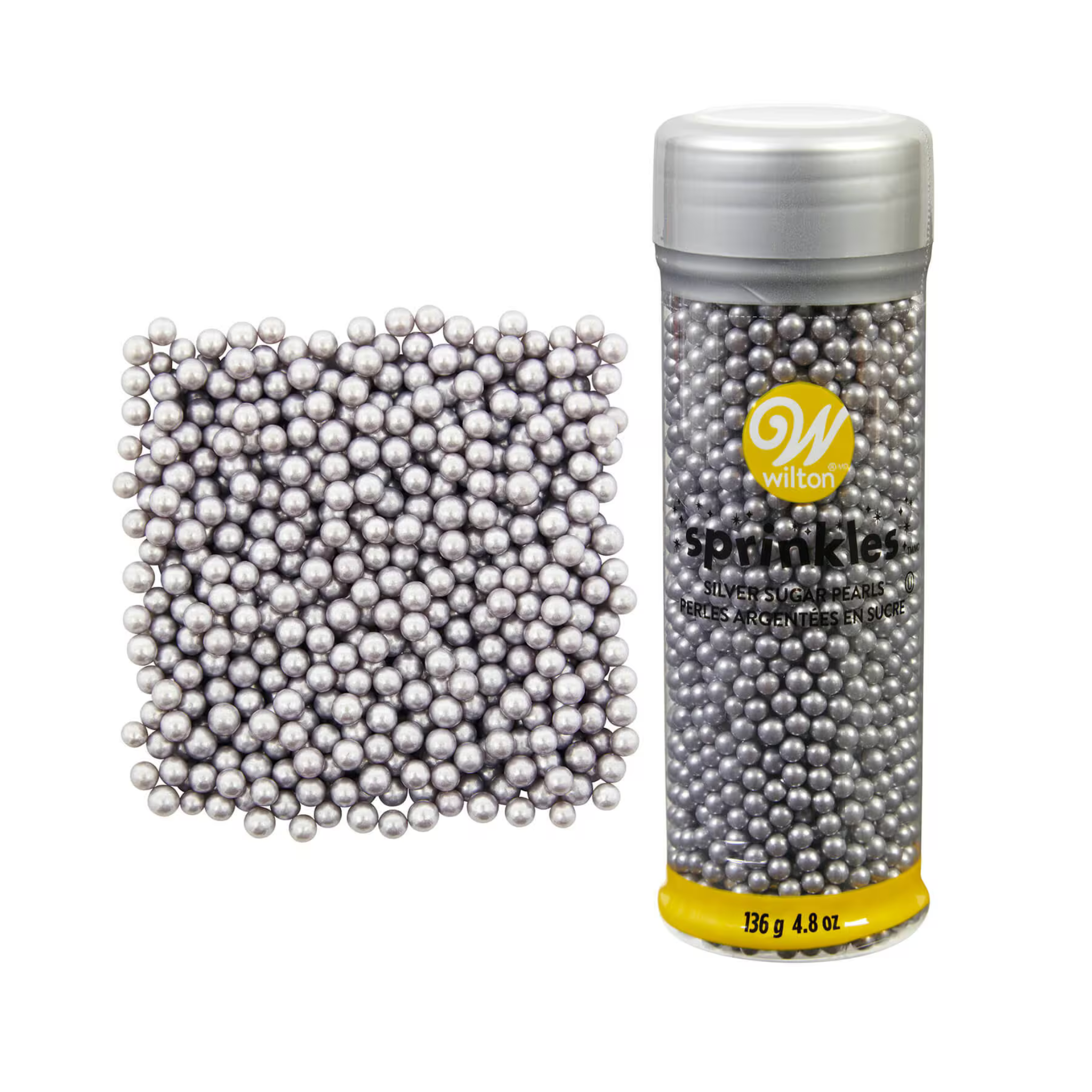 Perles de sucre Argentées 136g - Wilton