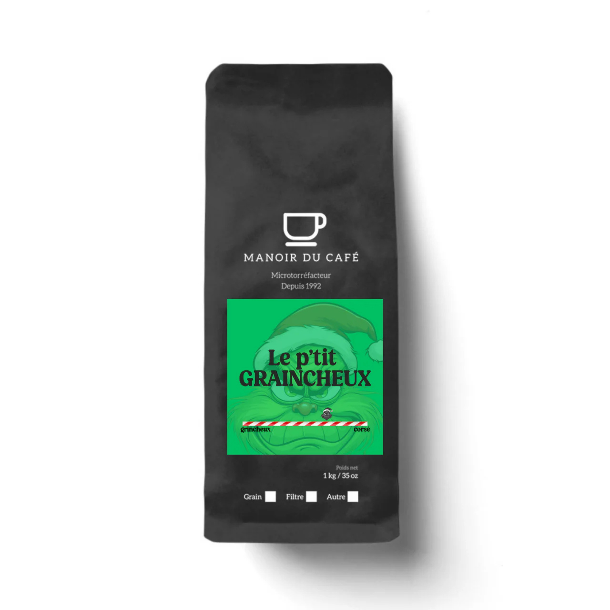 Le P'tit Graincheux 1 kg Whole Bean Coffee - Manoir du Café
