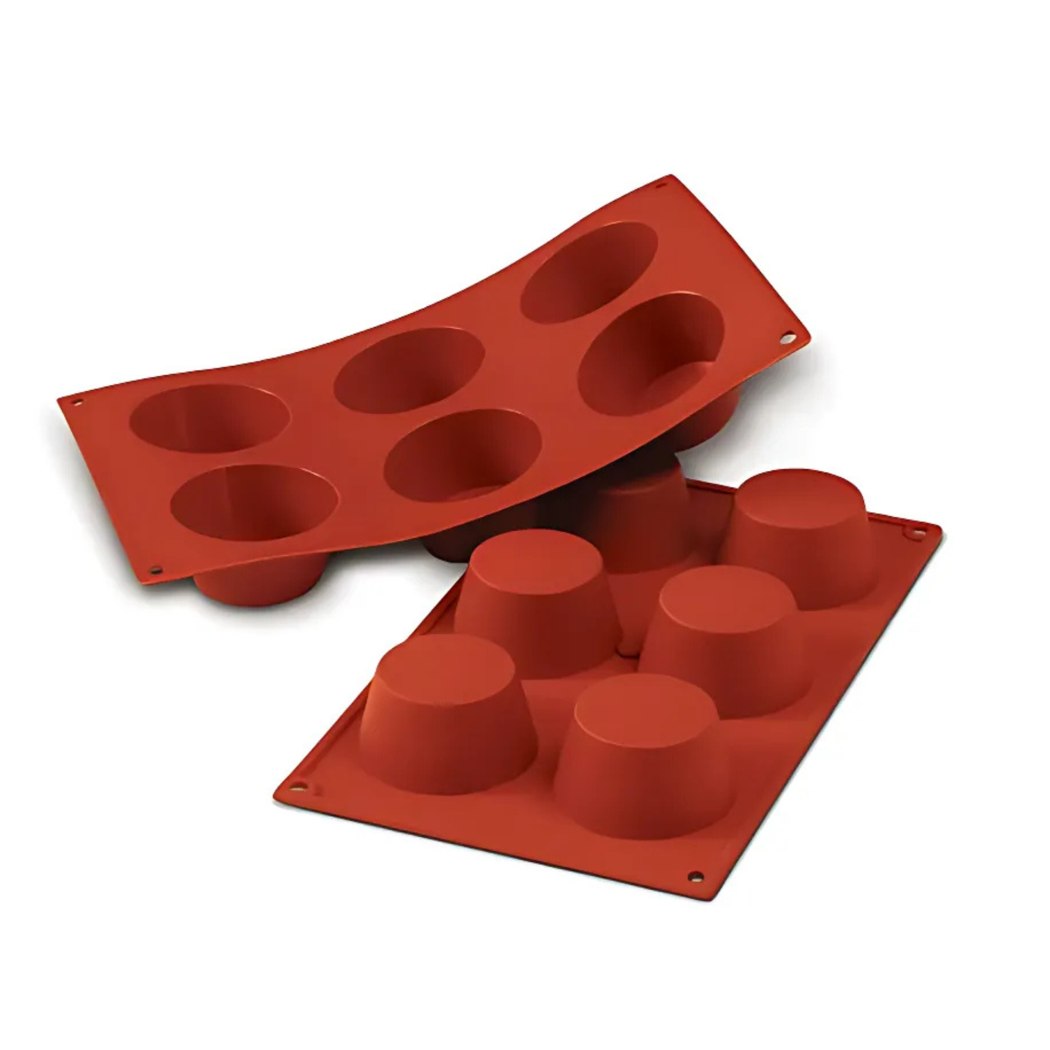 Moule à muffins 6 cavités en silicone 6,9 x 3,5 cm - Silikomart