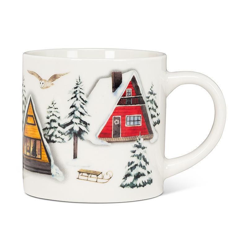 Tasse Cabanes d'hiver 14oz
