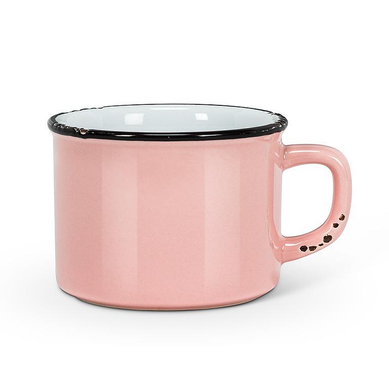 Tasse rustique Rose 8oz