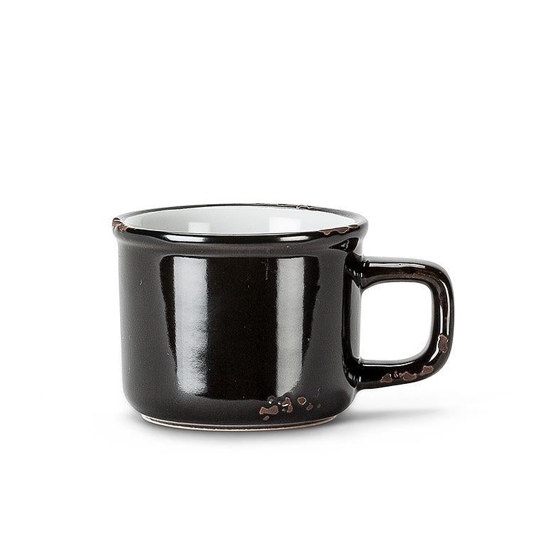 Tasse à espresso Noir lustré 3oz