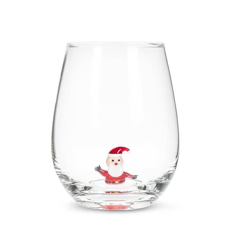 Verre à vin avec Père-Noël 20oz