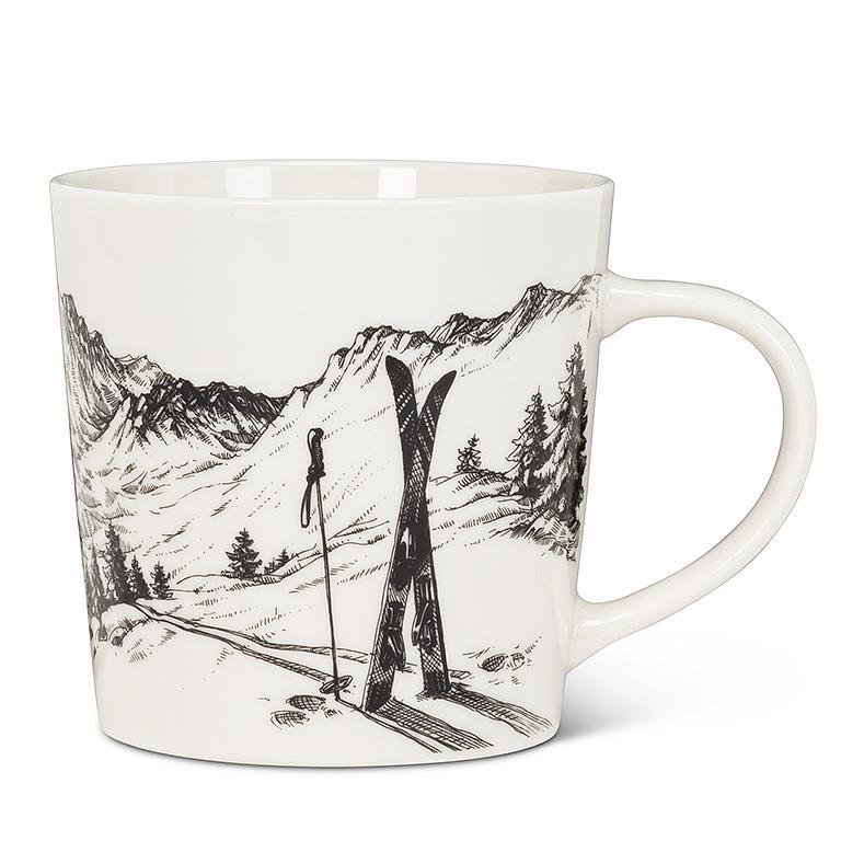 Tasse Paysage de ski 14oz