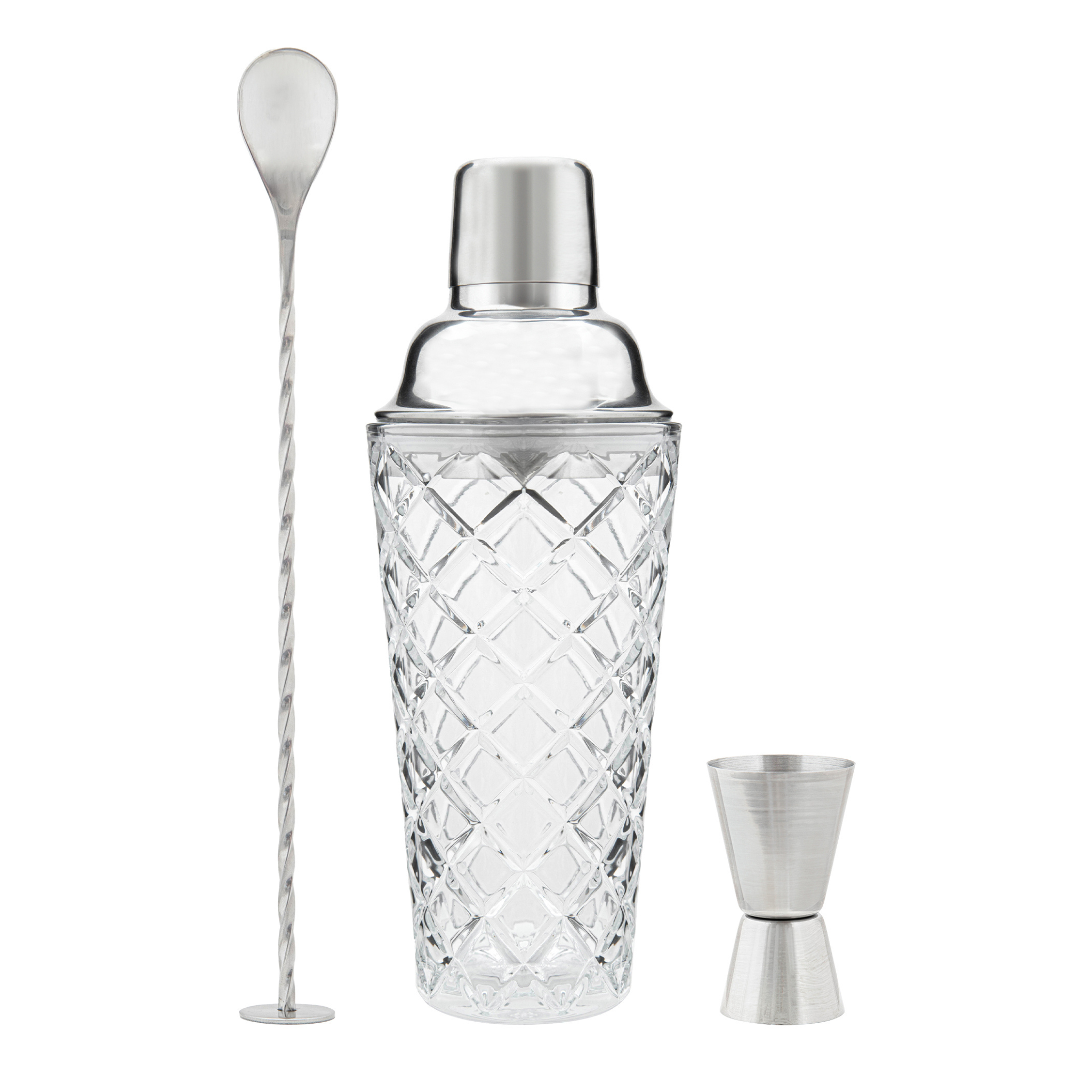 Shaker à cocktail en verre 3 pièces 400 ml