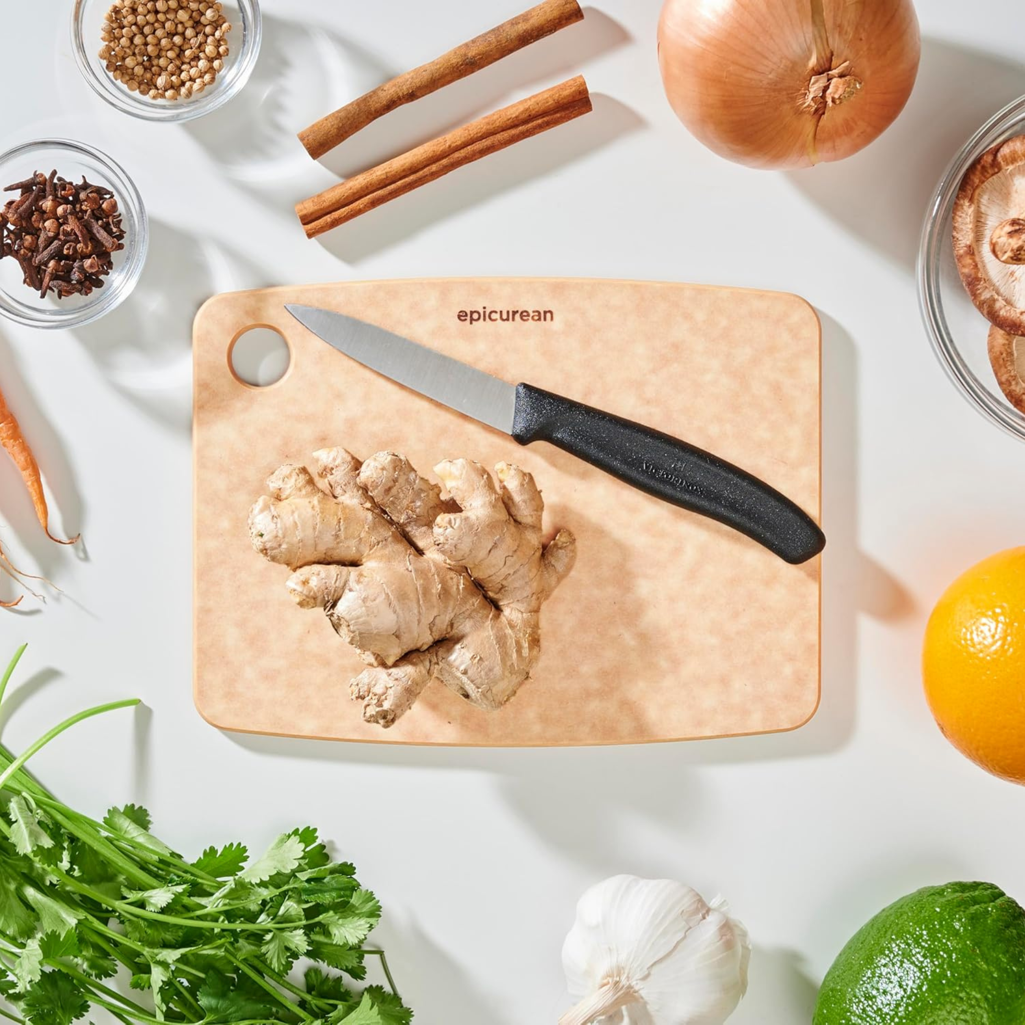 Planche à découper Kitchen Series naturel 20,3 x 15,2 cm - Epicurean