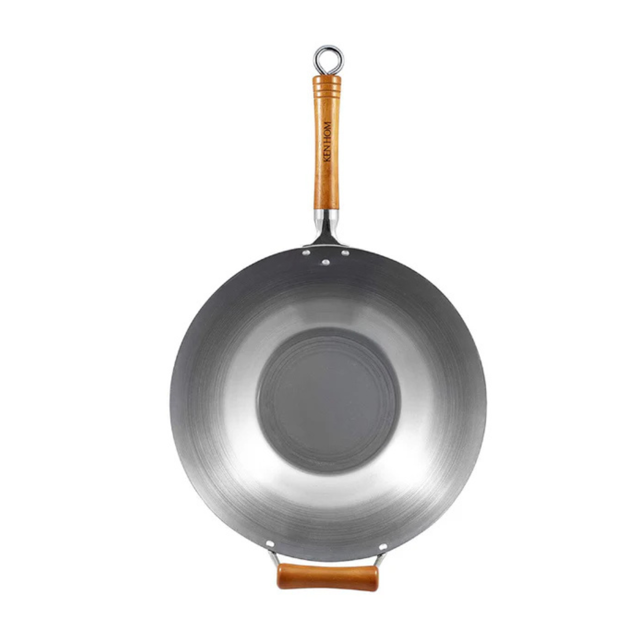 Wok en acier carbone 14" - Ken Hom