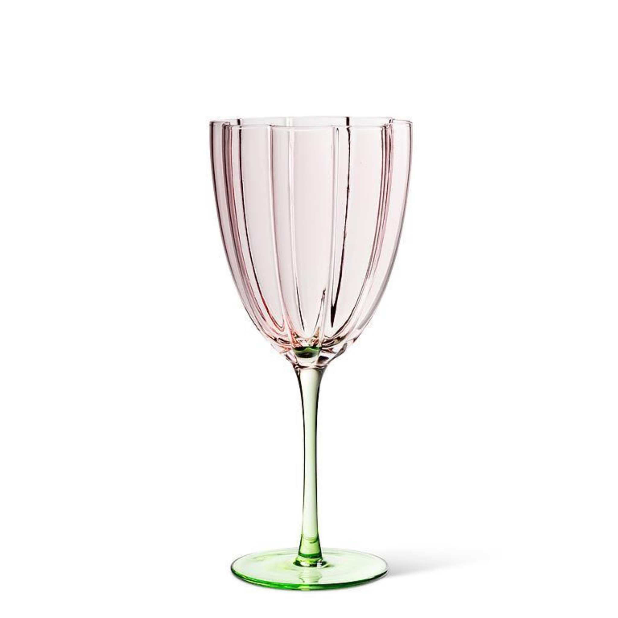 Verre à vin floral Rose & Vert 385 ml