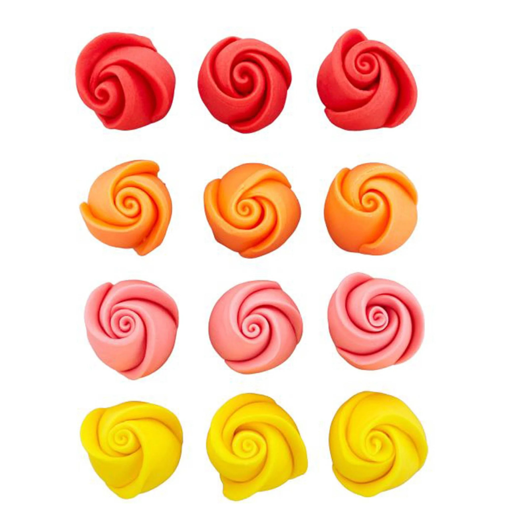 Ensemble de 12 fleurs en glace royale - Wilton