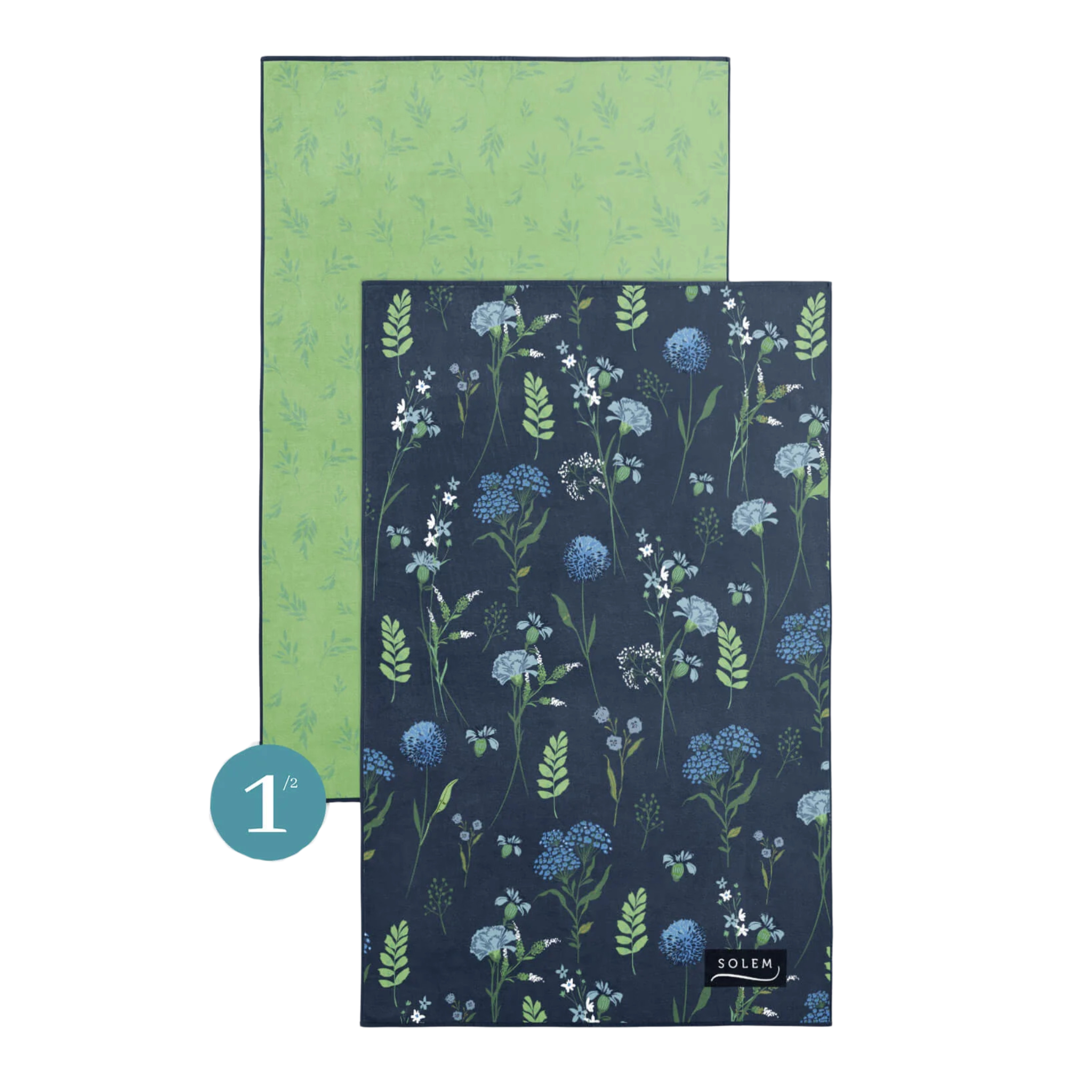 Ensemble de 2 linges à vaisselle Inspiration Fleurie - Solem