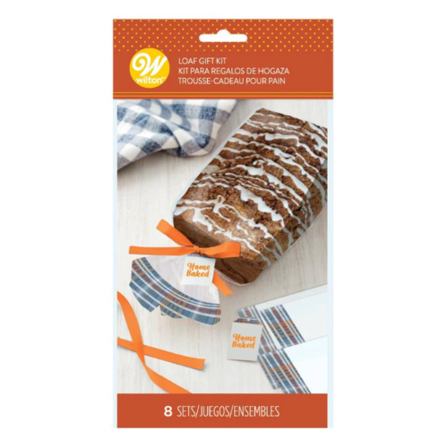 Ensemble de 8 sacs cadeaux avec étiquettes et rubans pour pain - Wilton