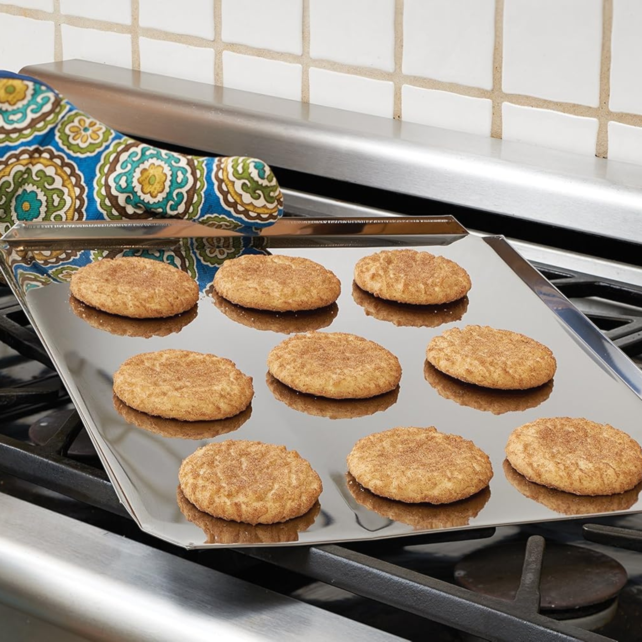 43x36cm Stainless Steel Rimless Baking Tray - Fox Run