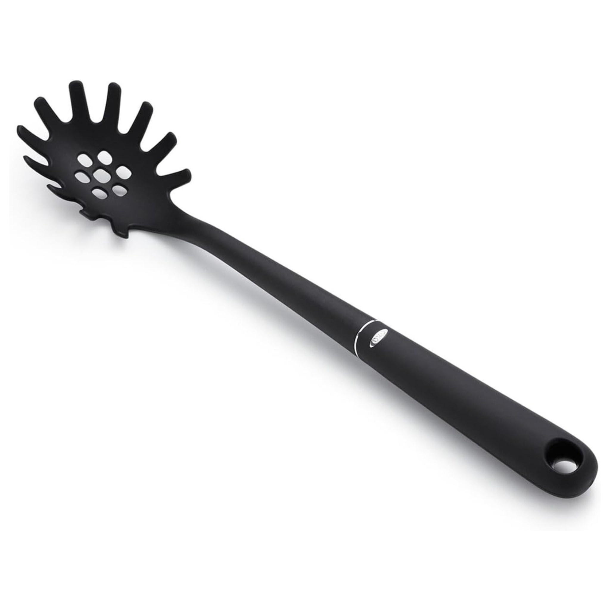 détail dents cuillère spaghetti