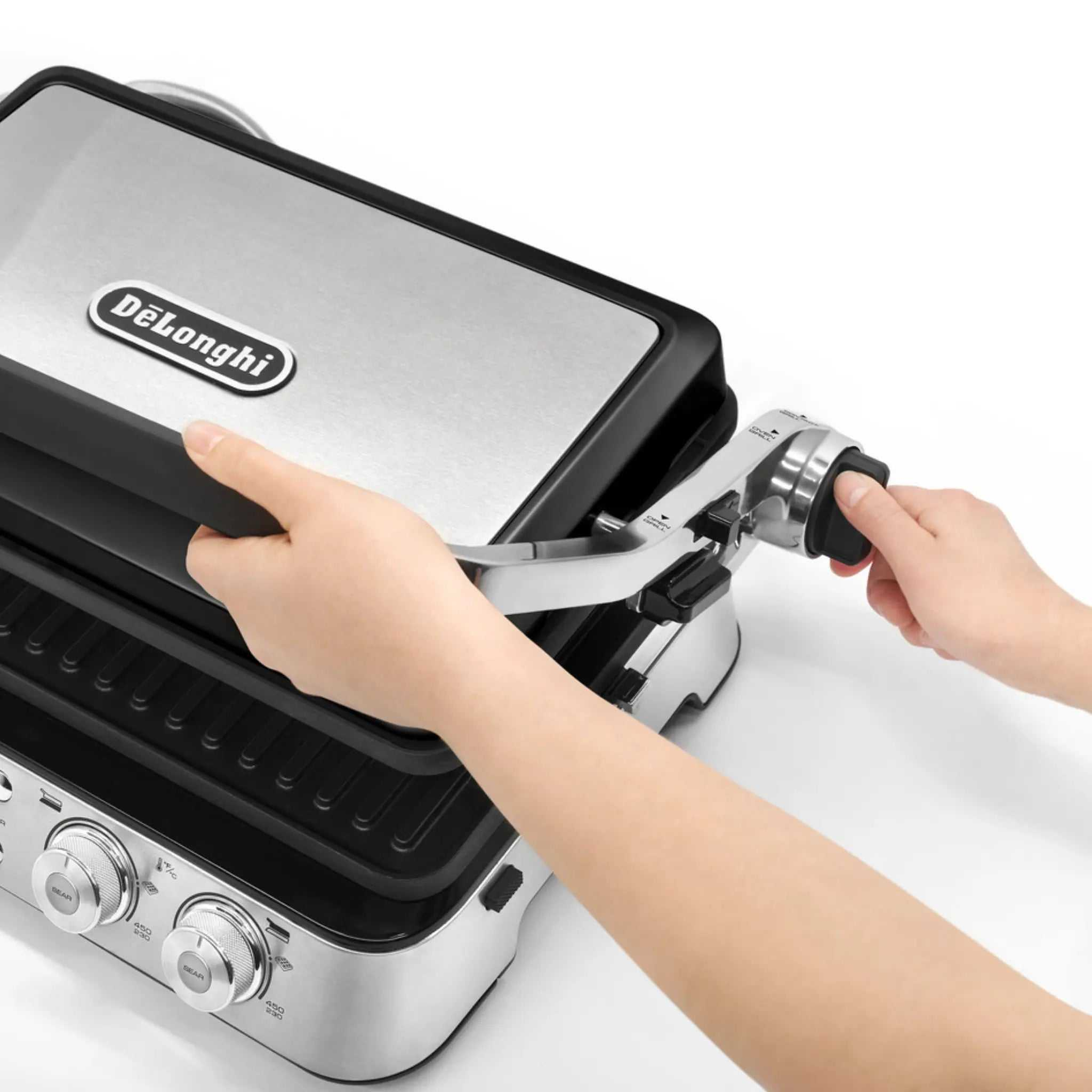 Gril polyvalent Livenza All-Day Grill De’Longhi with interchangeable plates and FlexPress system