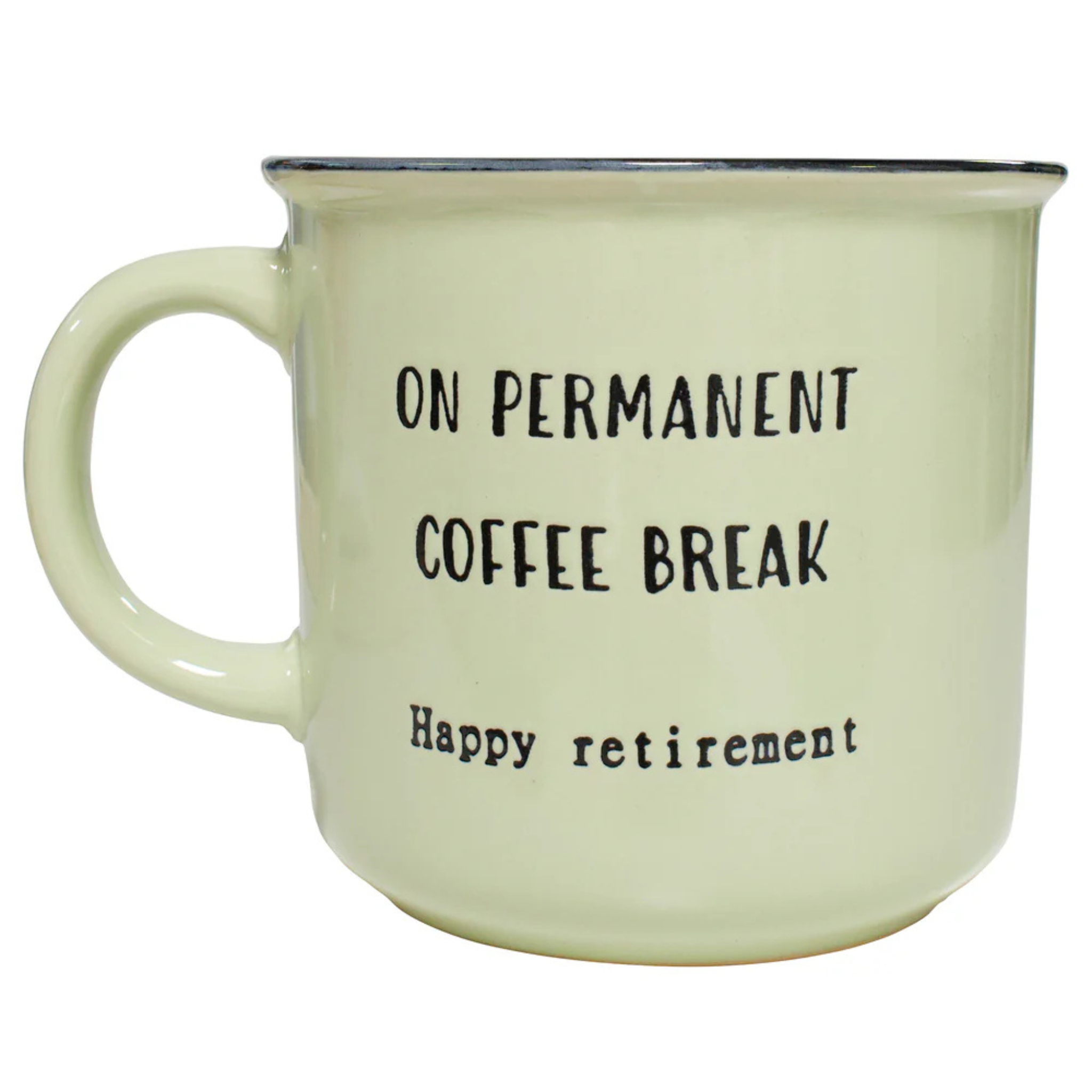 Tasse en céramique Verte En pause retraite 400ml