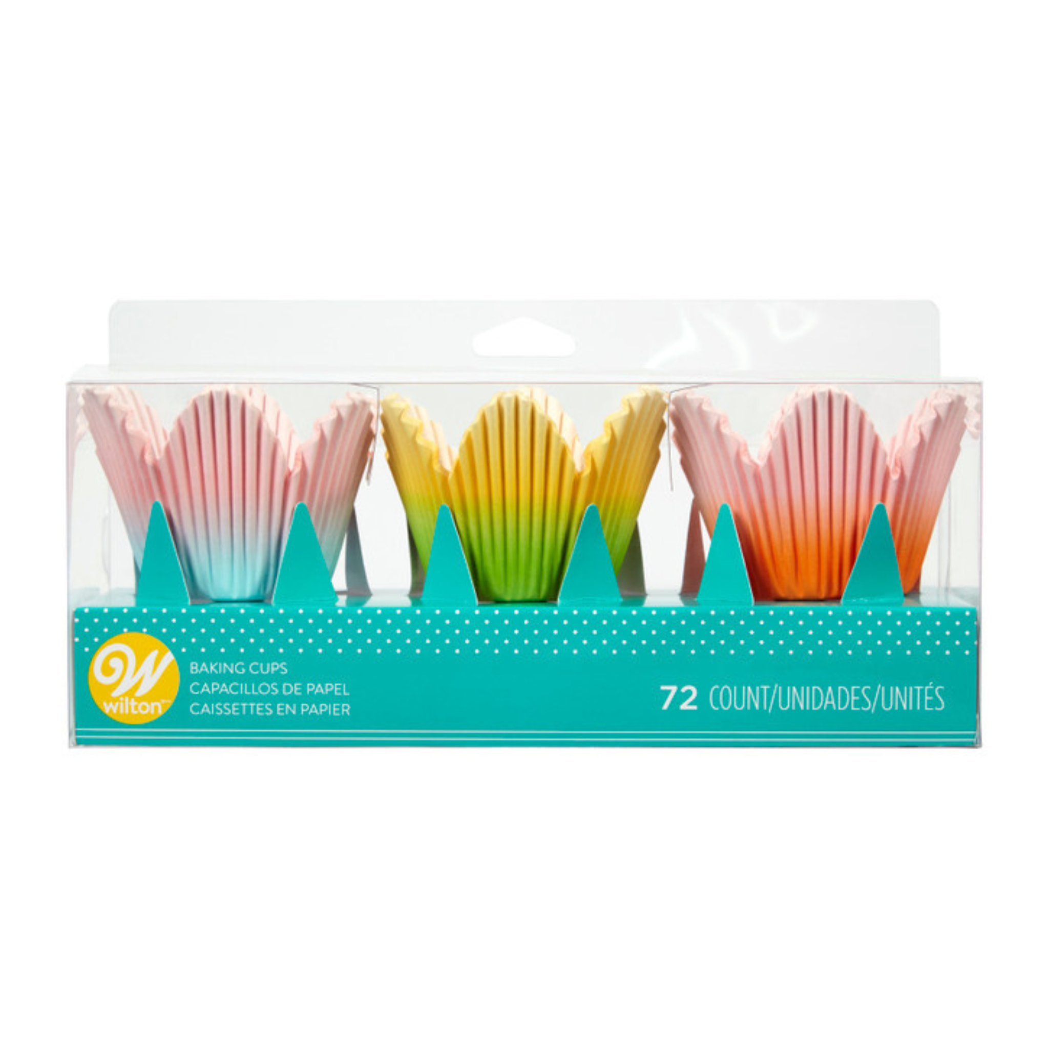 Ensemble de 72 caissettes à cupcakes pétales de fleur ombrées - Wilton