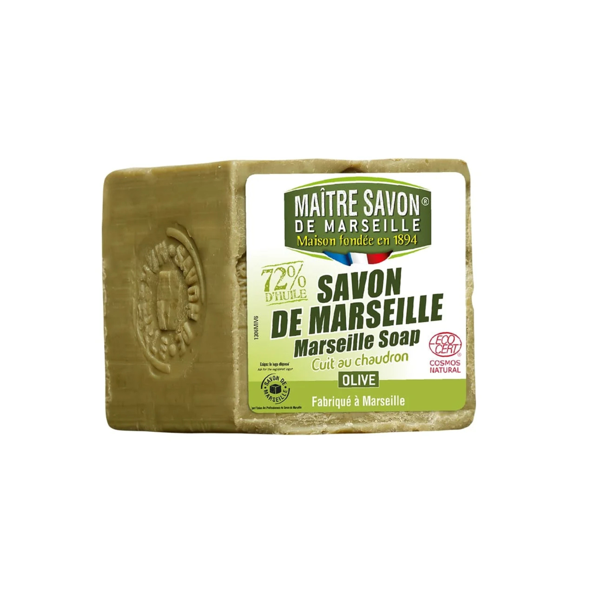 Cube de savon de Marseille Olive 300g - Maître Savon