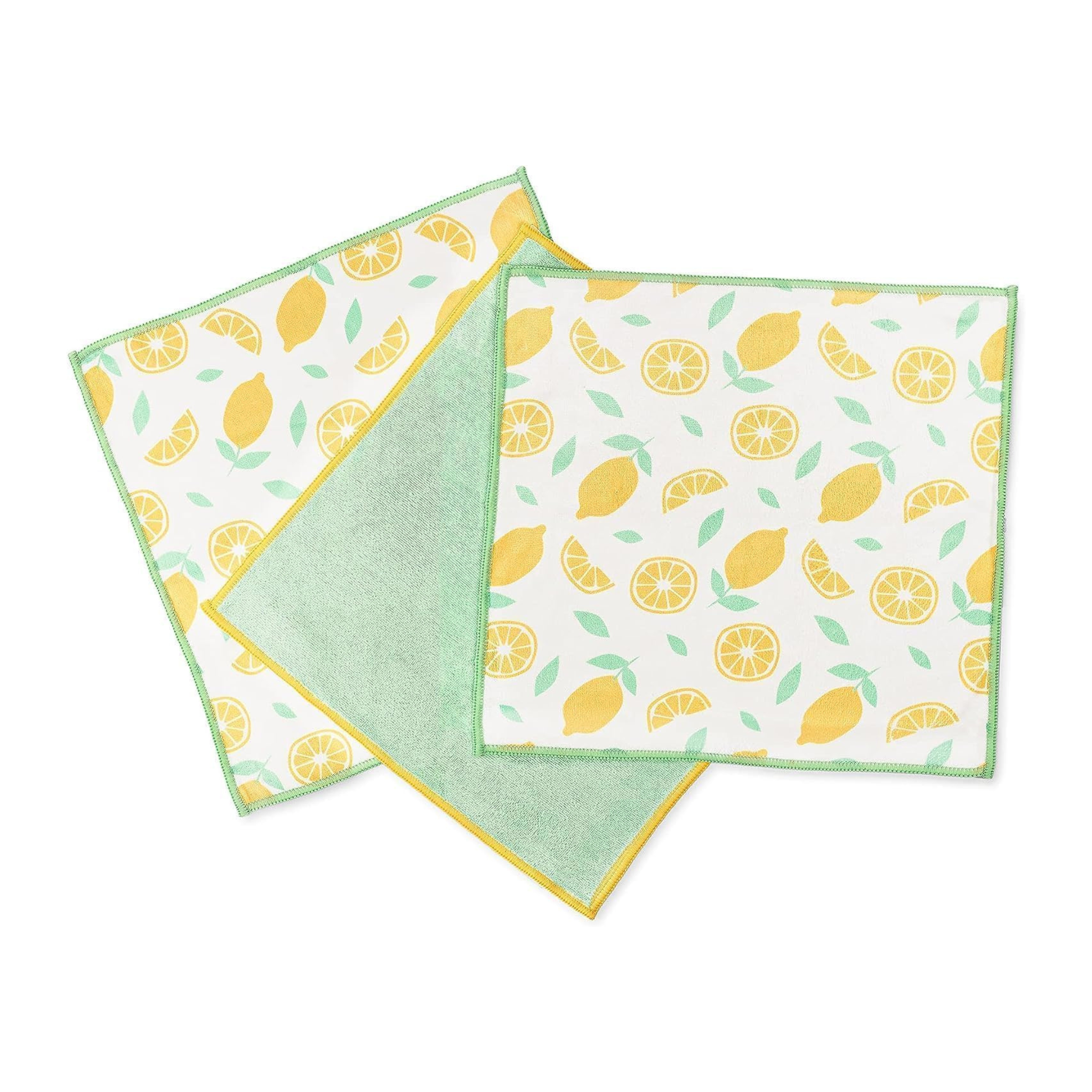 Ensemble de 3 chiffons en microfibre recyclée Agrumes 30,5 x 30,5 cm