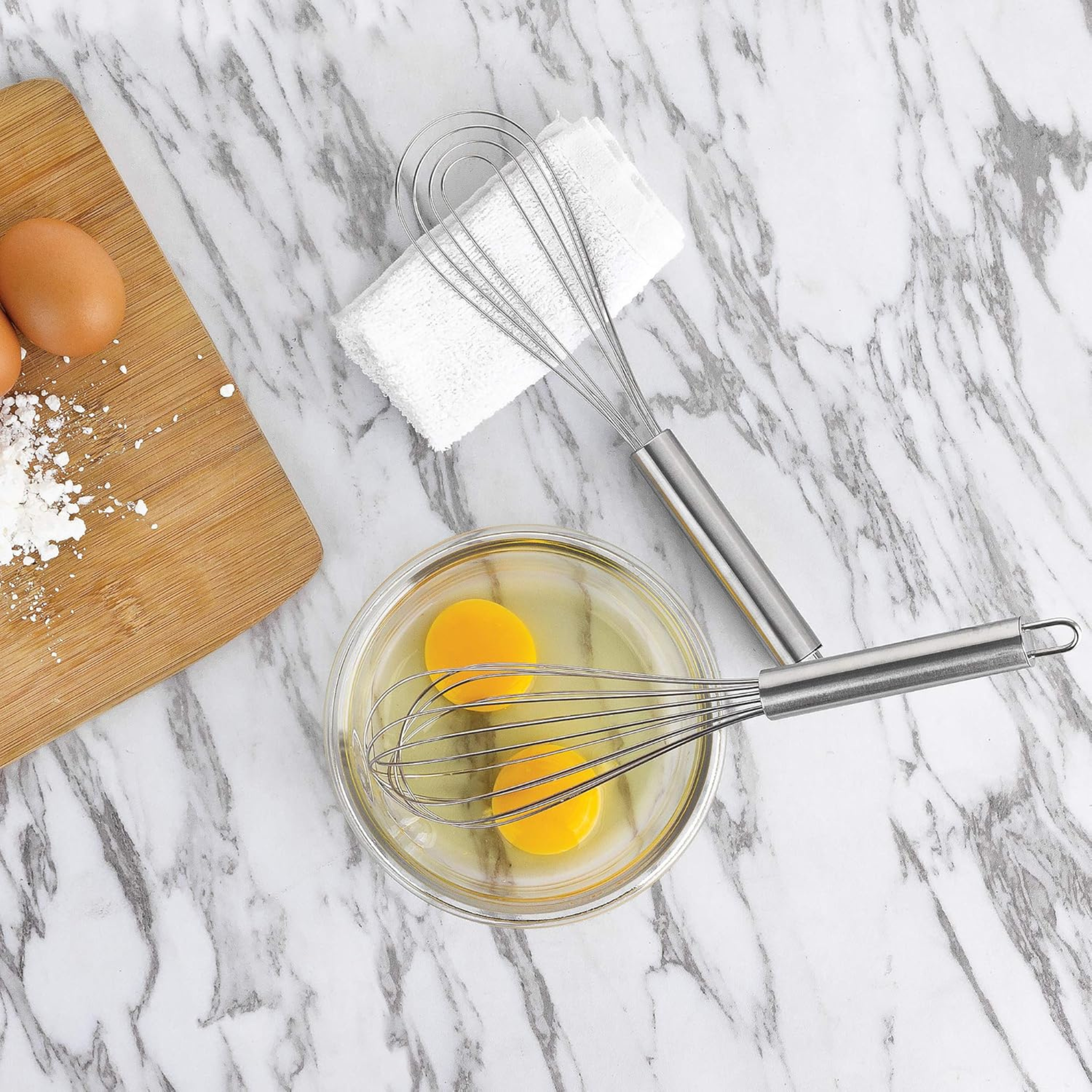 Ensemble de 2 fouets en acier inoxydable 10" - Fox Run