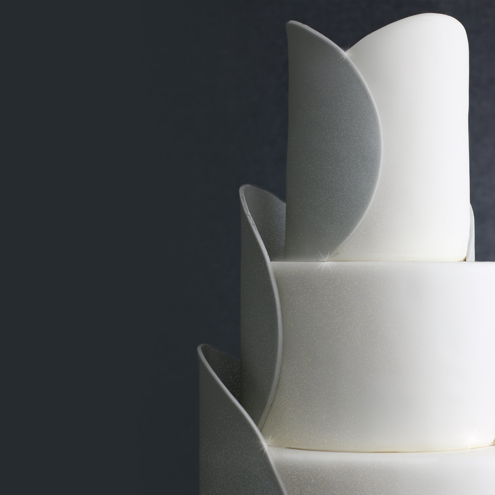 Fondant à gâteau à la vanille Argent scintillant 910g - Satin Ice