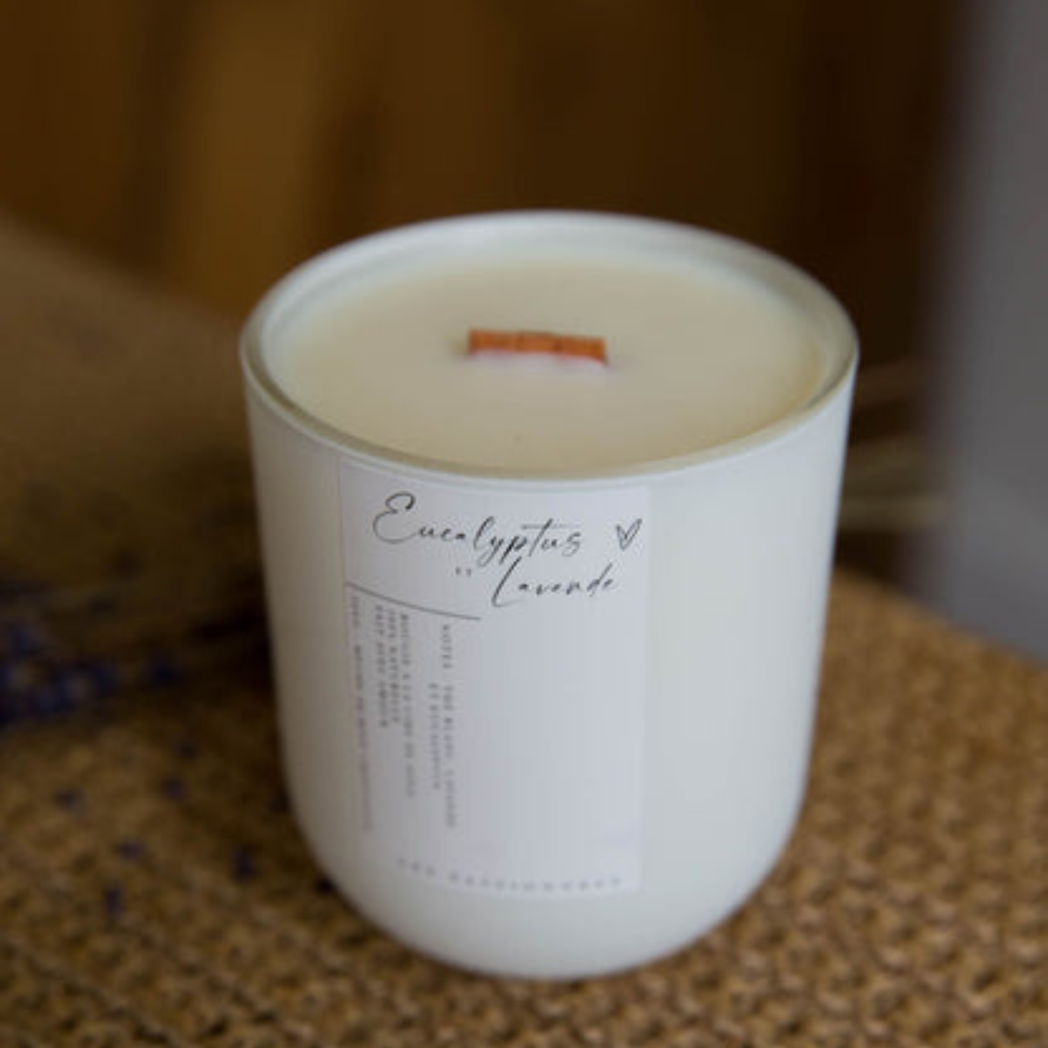 Chandelle rechargeable Eucalyptus & Lavande 226g - Les Passionnées