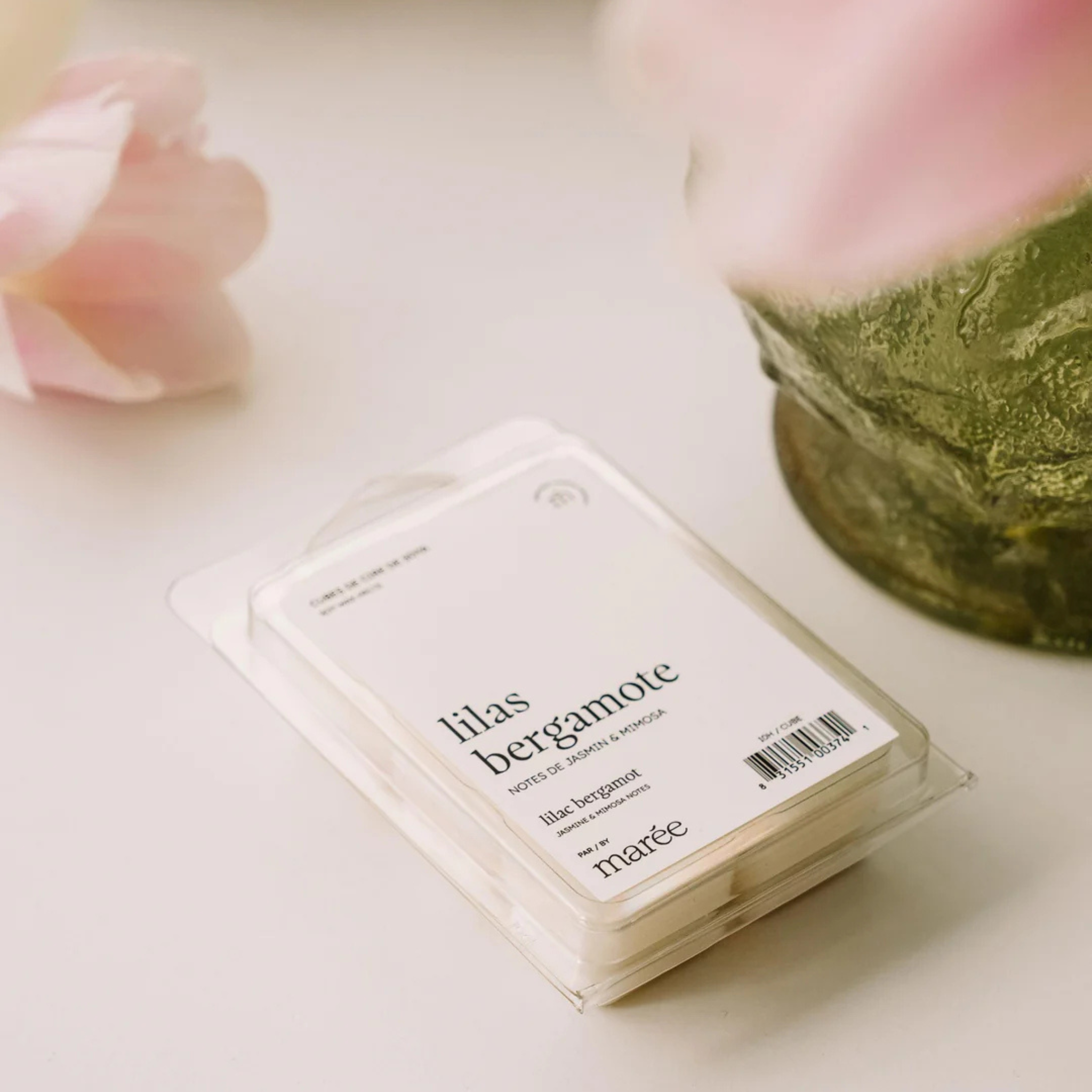 Lilac and Bergamot Soy Wax Cubes - Marée Candles