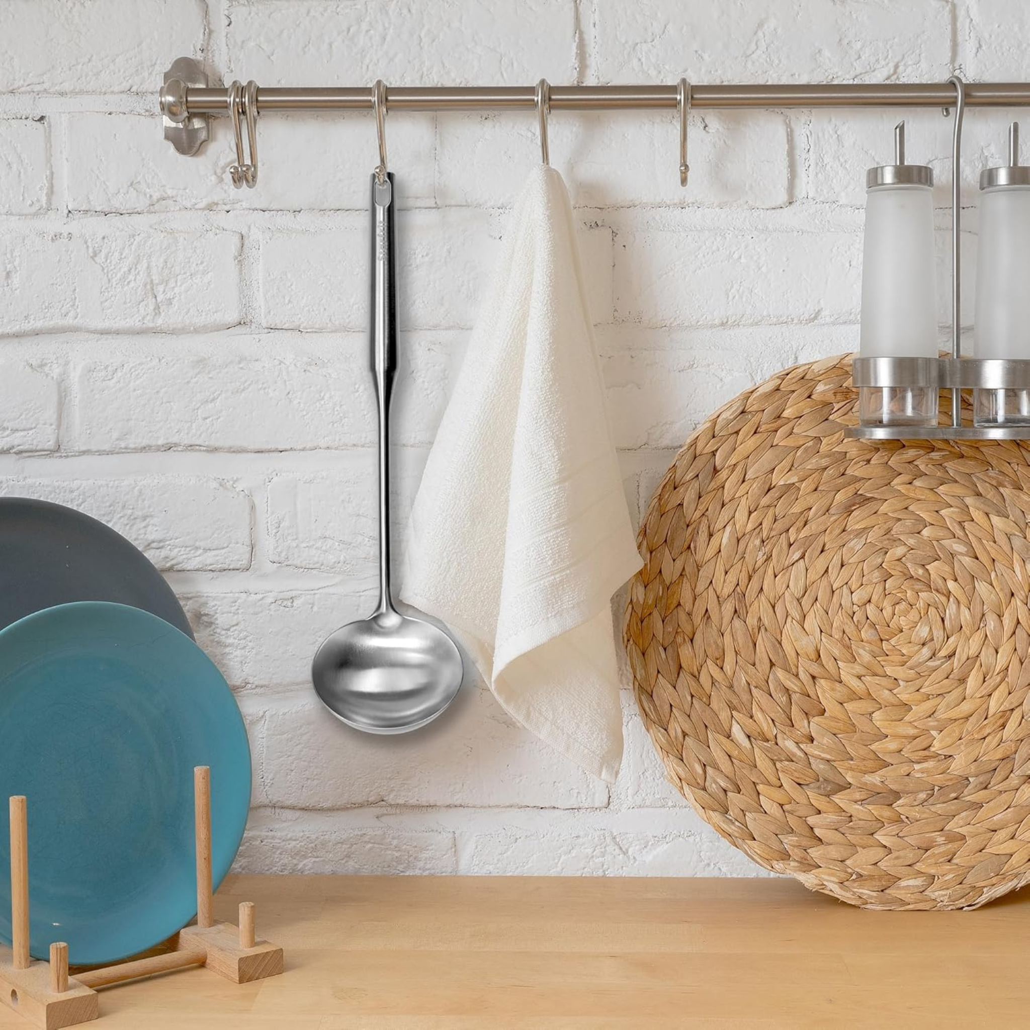 Louche style asiatique en acier inoxydable 35cm - Starfrit