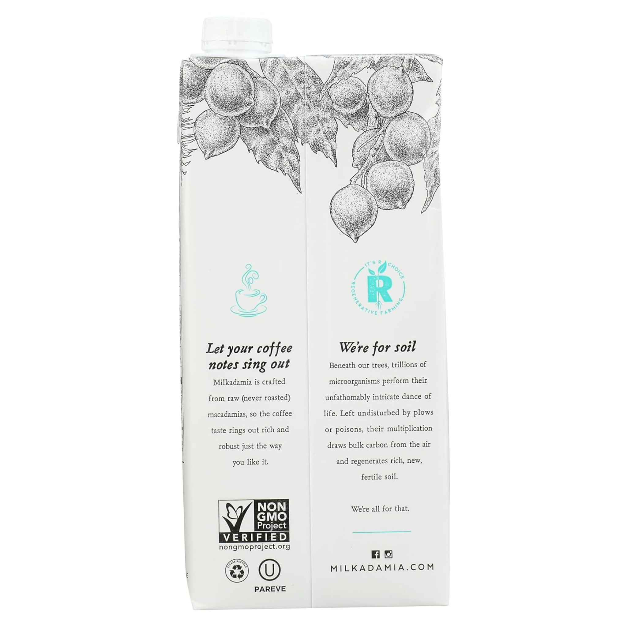 Boisson de noix de macadamia 946ml - Milkadamia