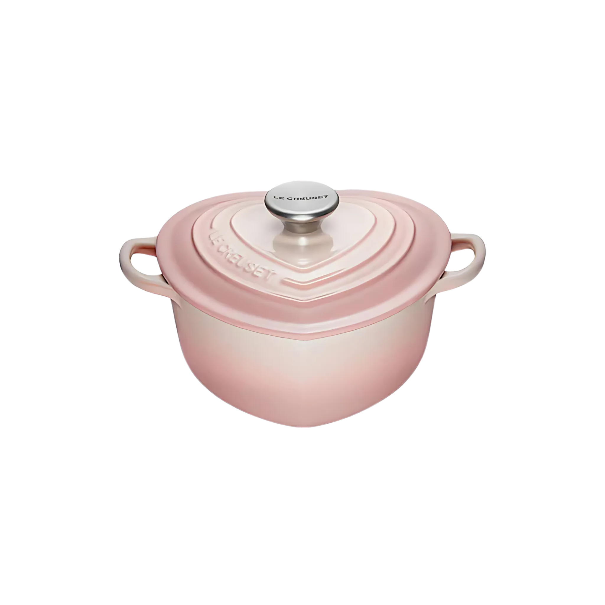Cocotte en forme de coeur Shell Pink 1.9L - Le Creuset