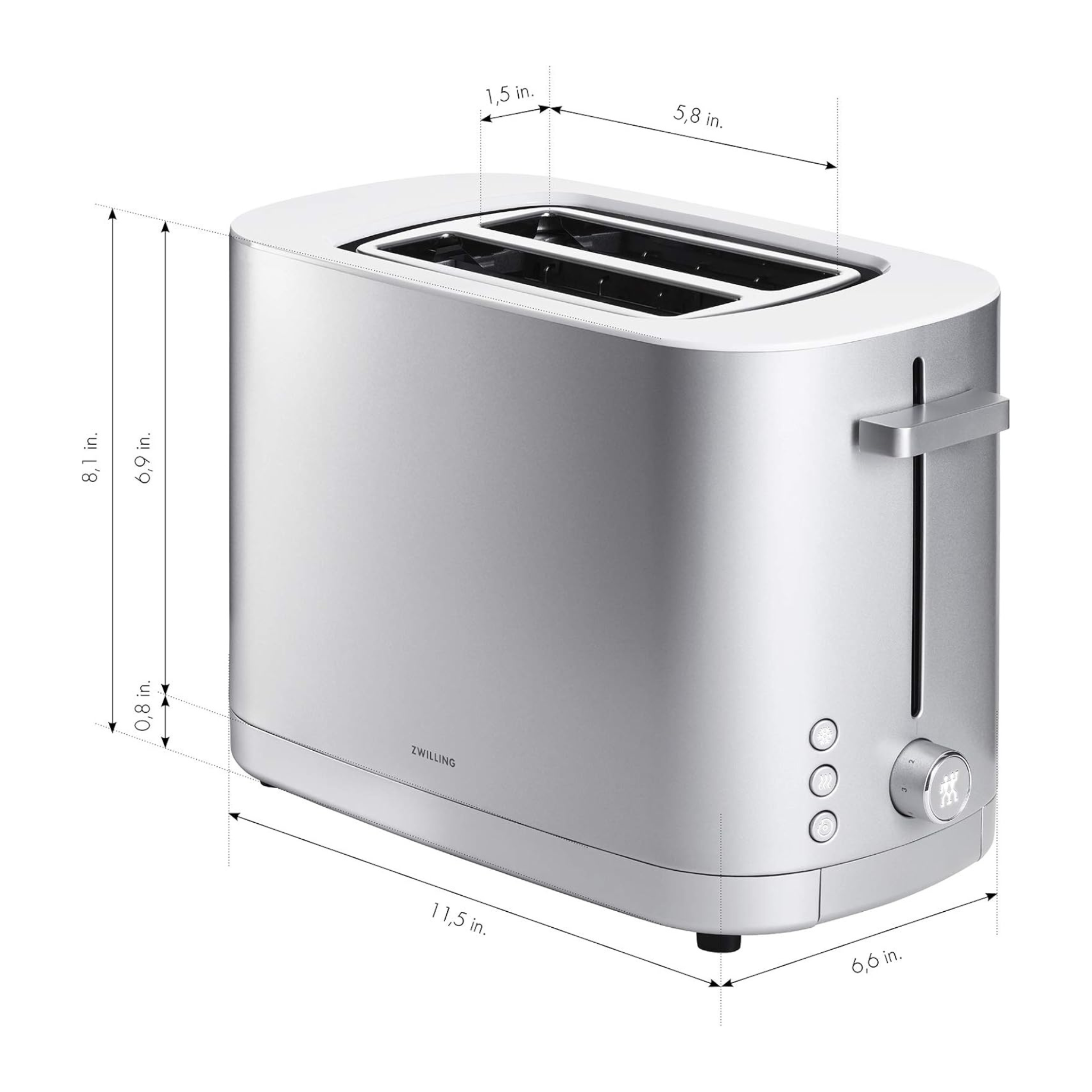 Grille-pain 2 tranches Enfinigy argent – ZWILLING