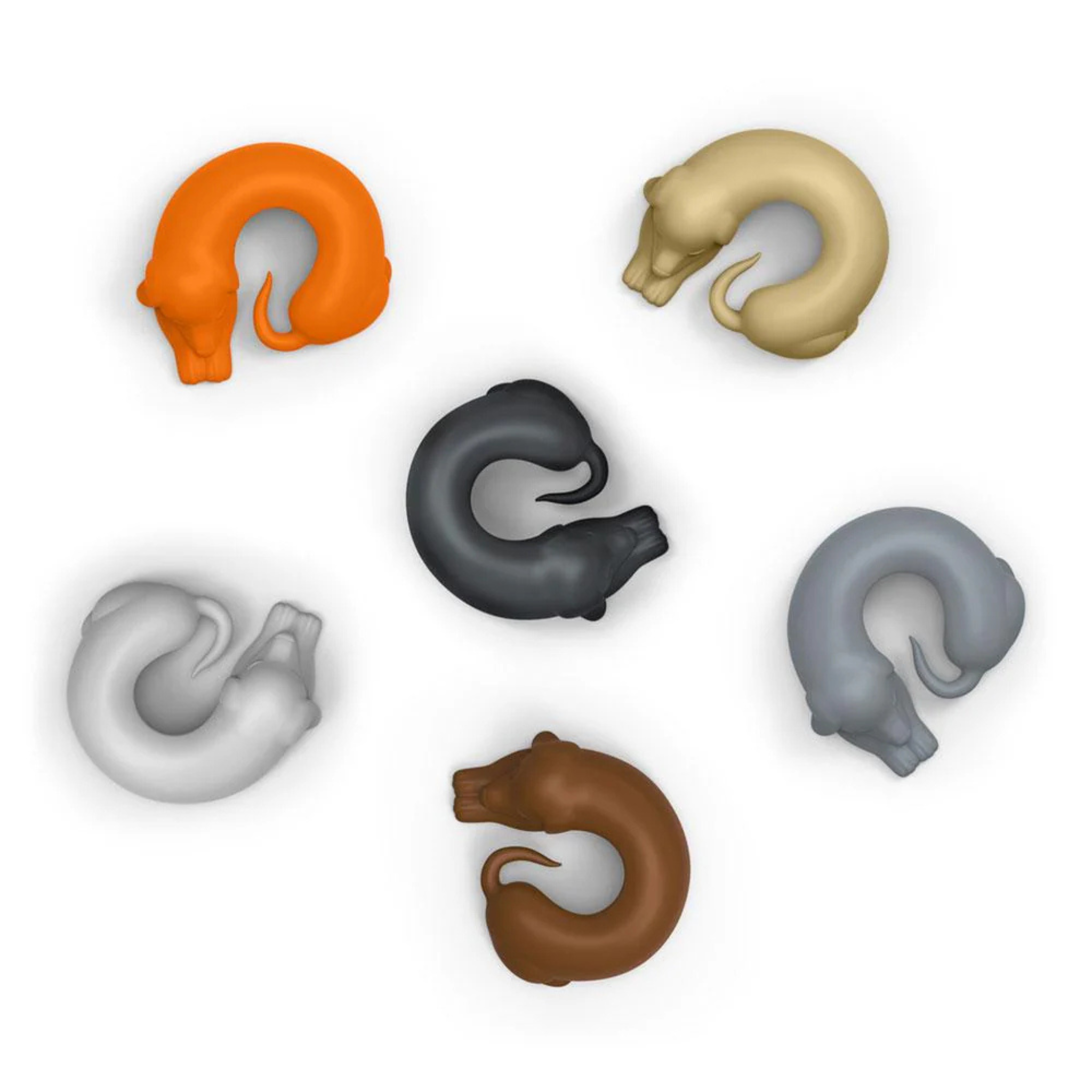 Ensemble de 6 marque-verres Winer Dogs en forme de teckel – Fred Fred