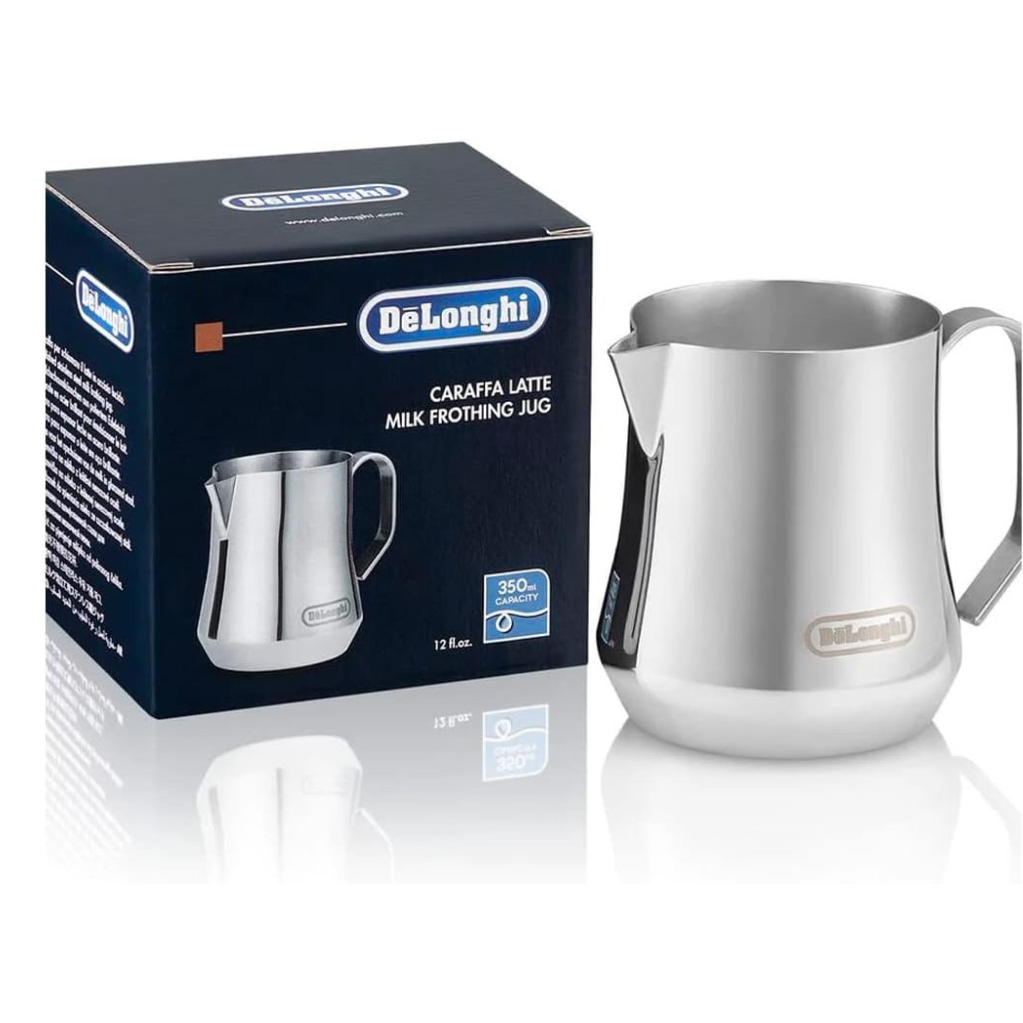De'Longhi 350ml Stainless Steel Milk Frothing Pitcher