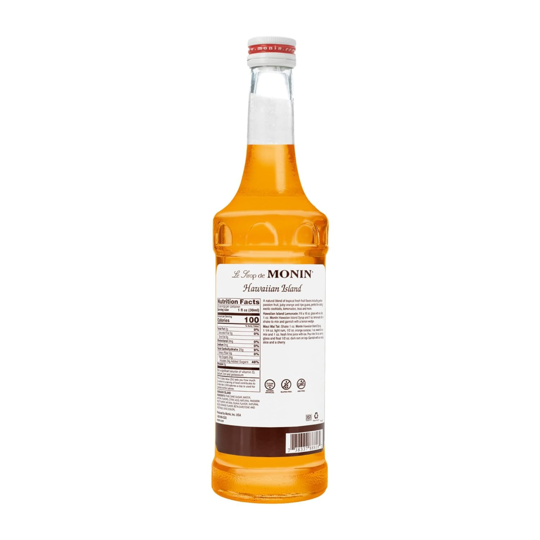 Hawaiian Island Syrup 750 ml - Monin