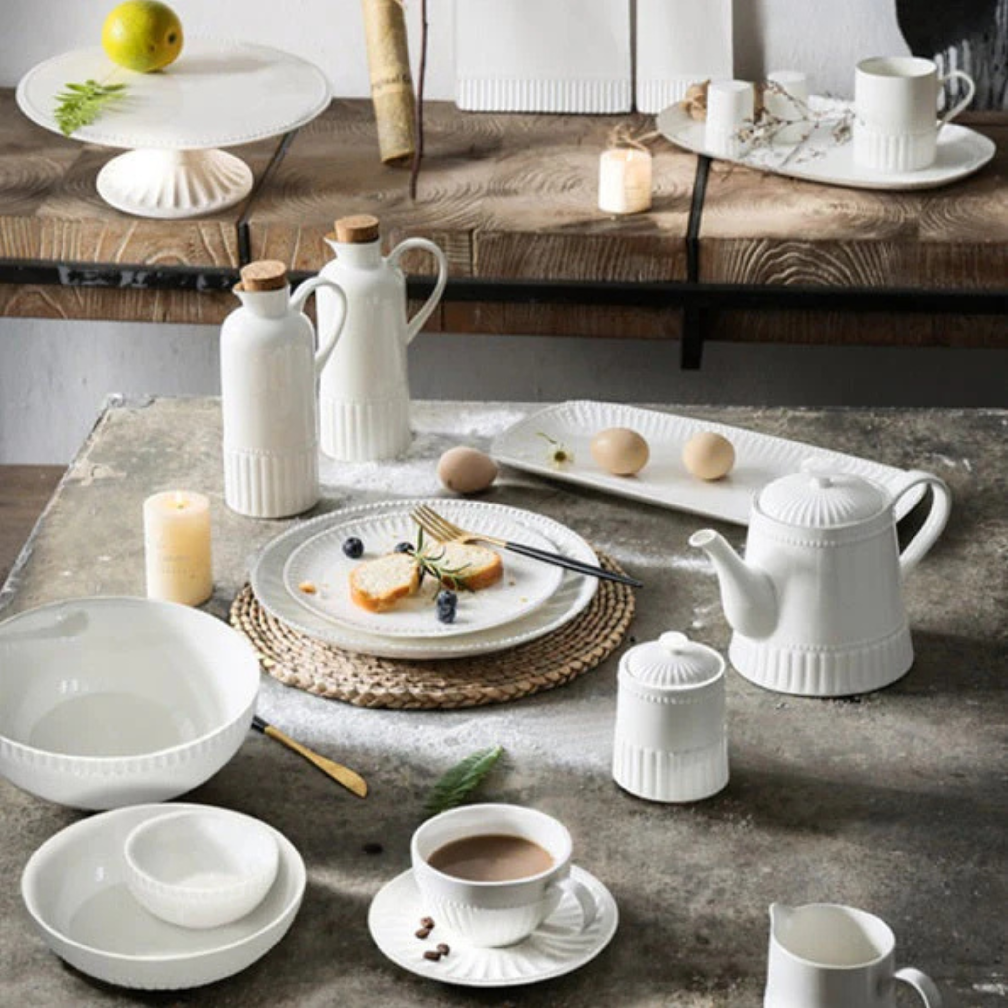 Plateau de service rectangulaire Chantilly 36 x 16 cm - BIA BIA