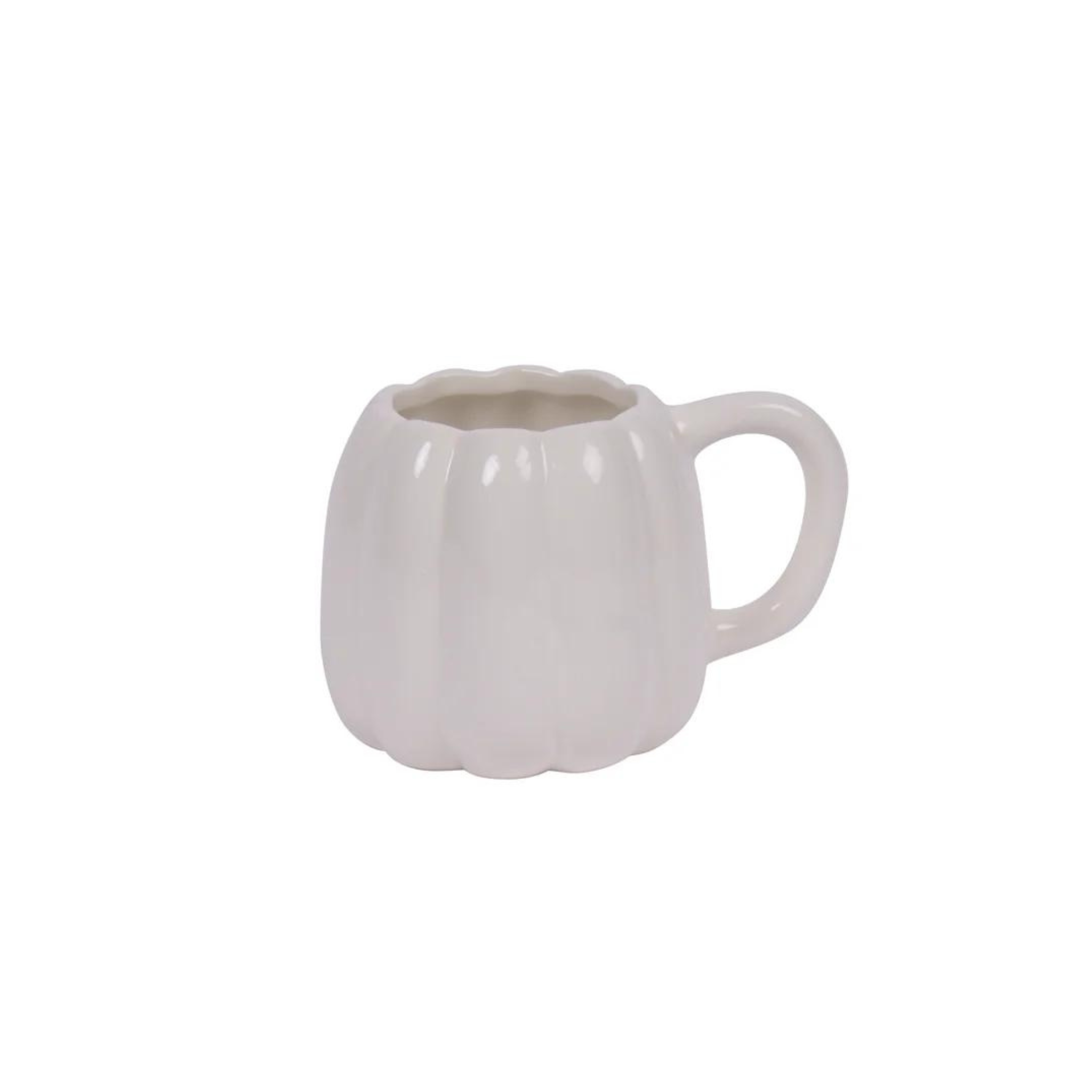 Tasse en forme de citrouille Blanche