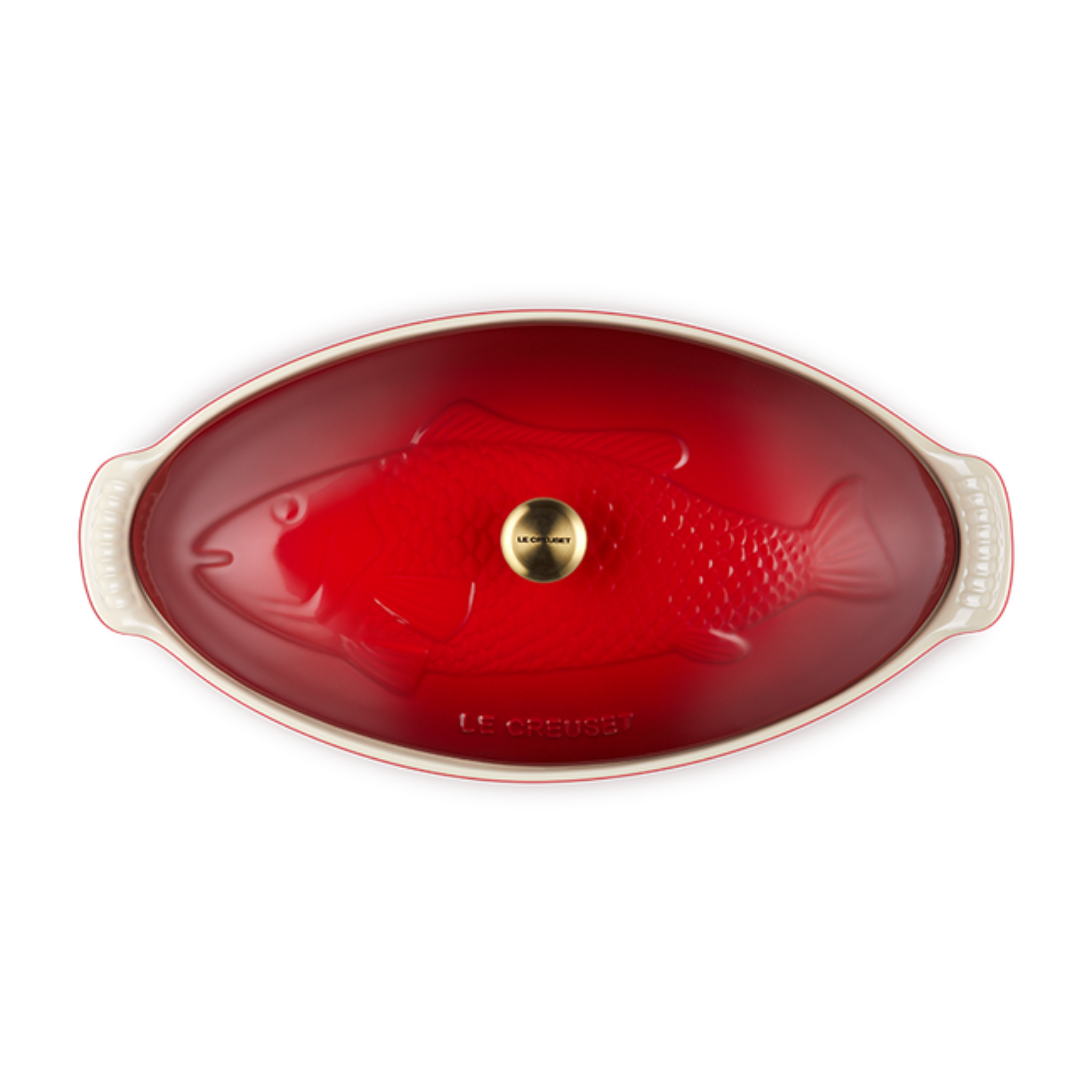 Le Creuset 1.6L Cherry Ceramic Fish Dish