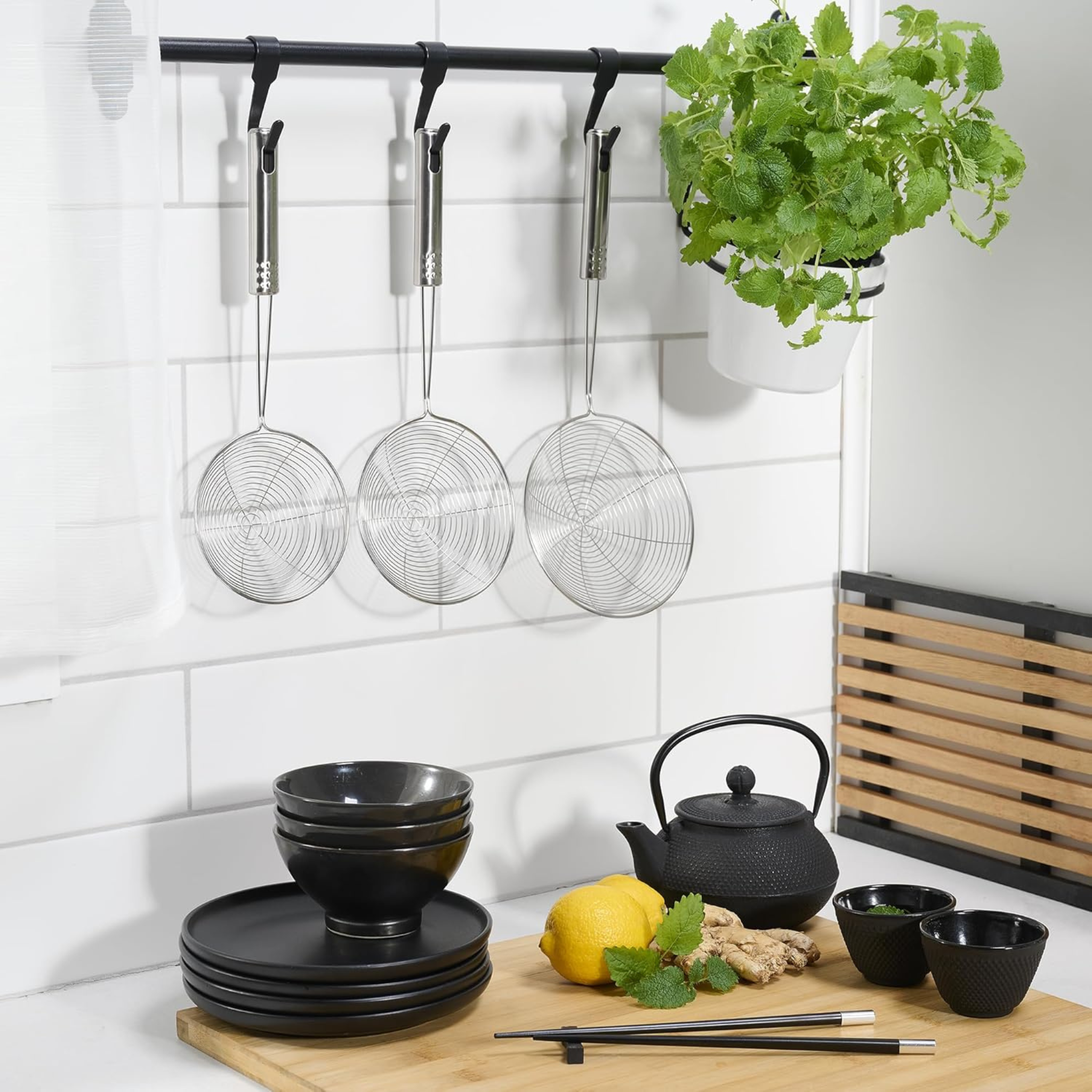 Ensemble de 3 passoires style asiatique Argent - Starfrit