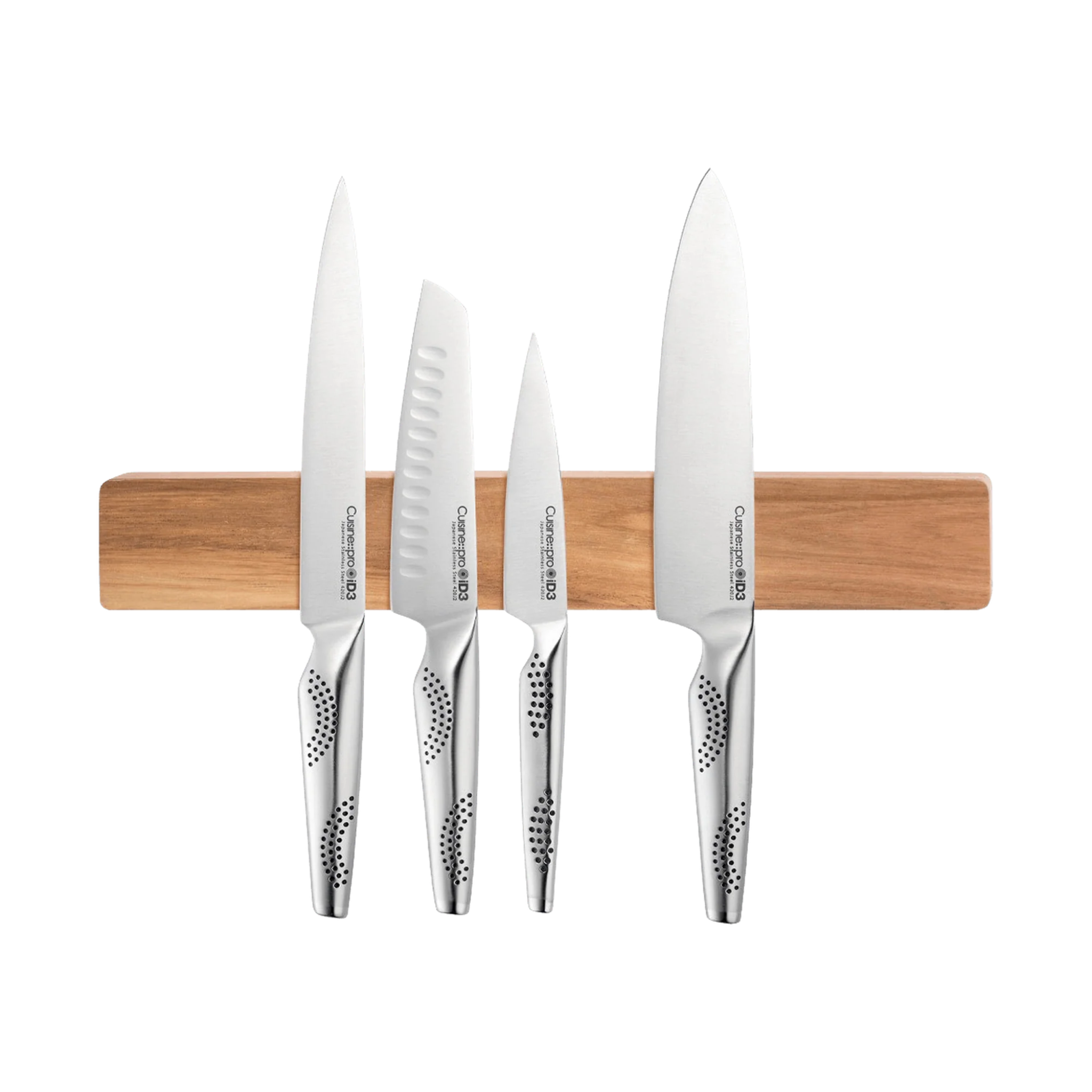 support magnétique mural pour couteaux Cuisine::pro® en bois d’acacia