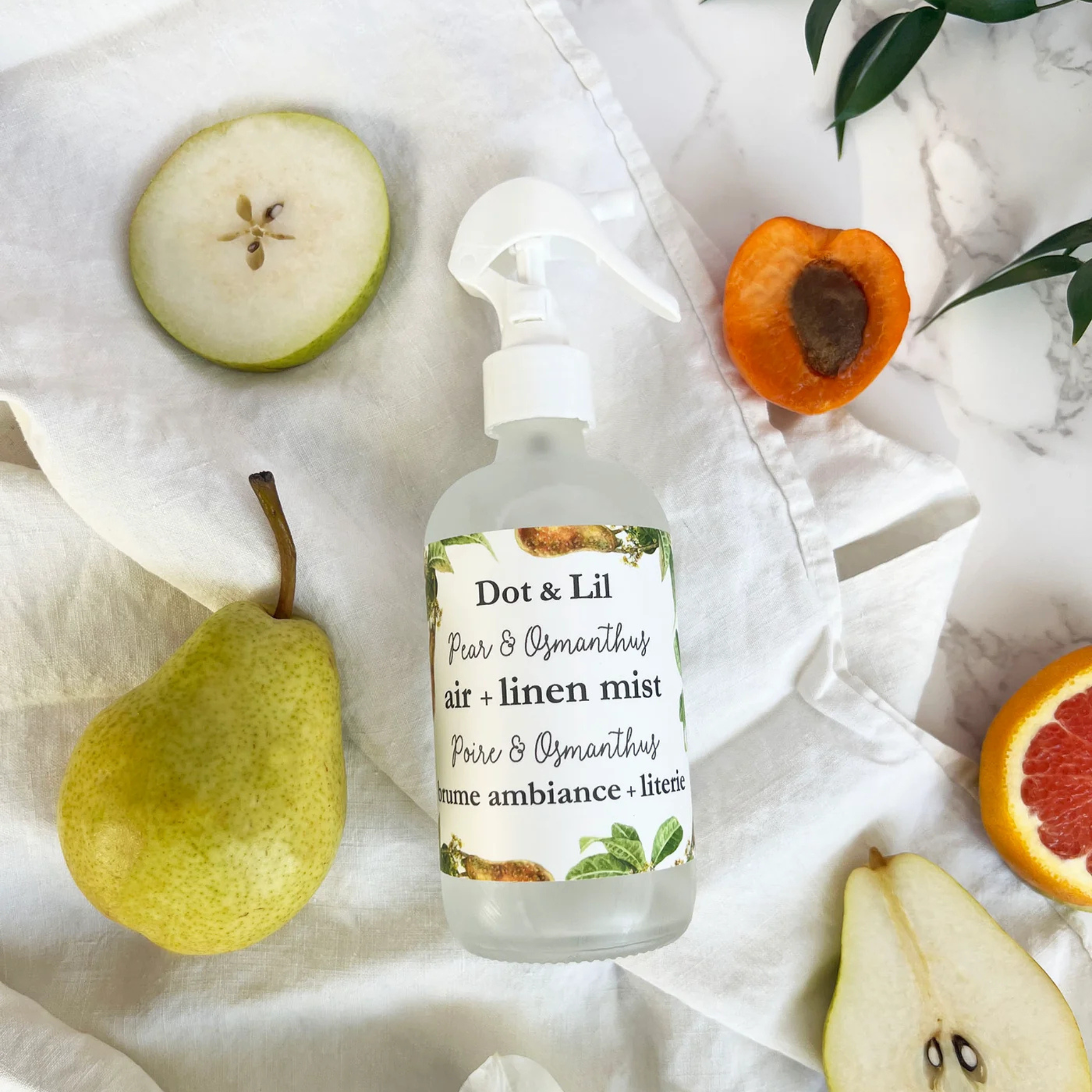 Pear &amp; Osmanthus Room and Bedding Mist 237 ml - Dot &amp; Lil