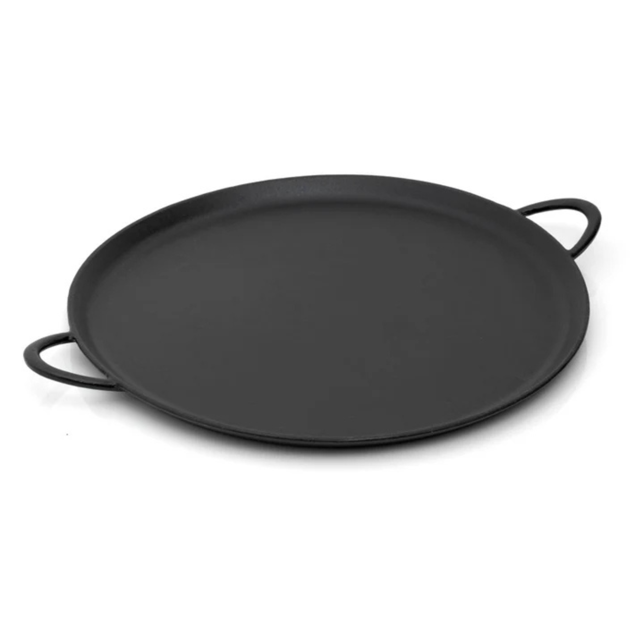 Plaque à pizza en fonte avec poignées 38cm