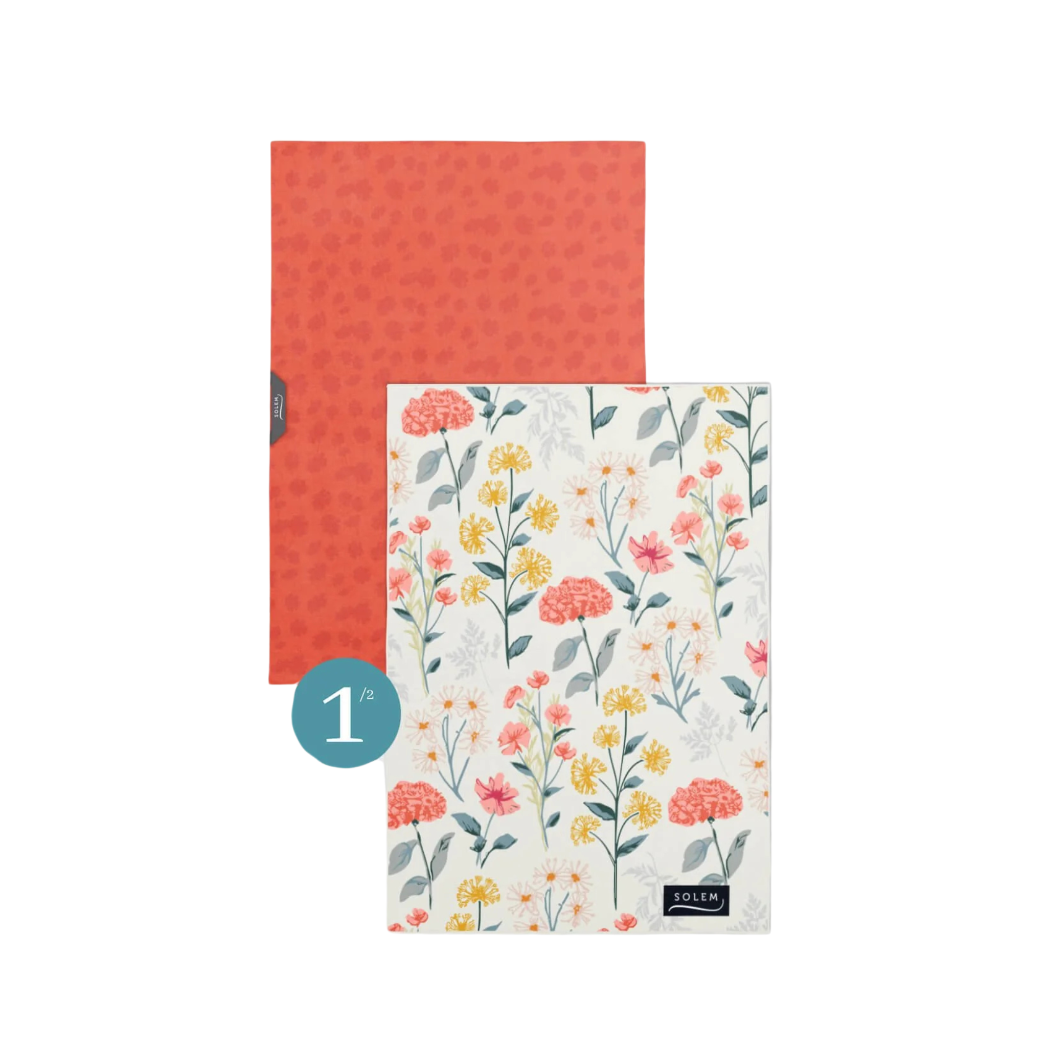 Ensemble de 2 linges vitres et miroirs Harmonie Florale - Solem