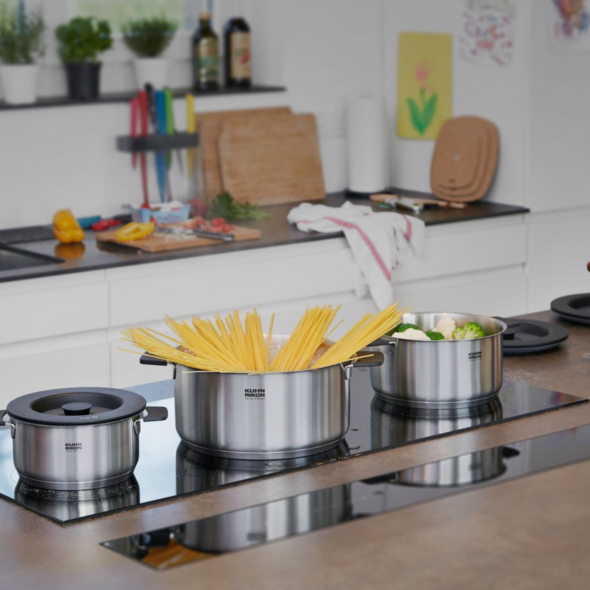 Kuhn Rikon Smart &amp; Compact 3-Piece Saucepan Set