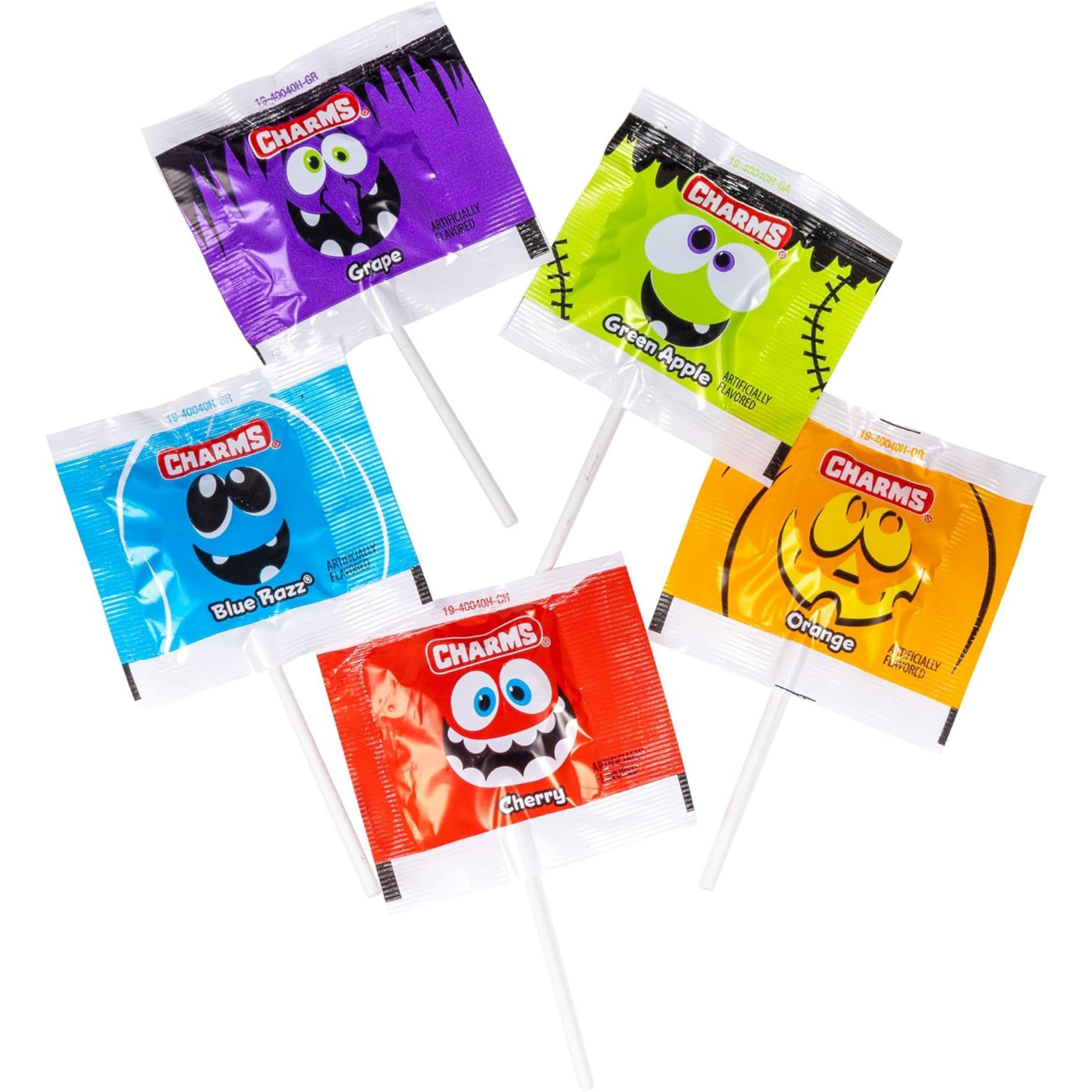 Sucettes Halloween Flat Pops 210g