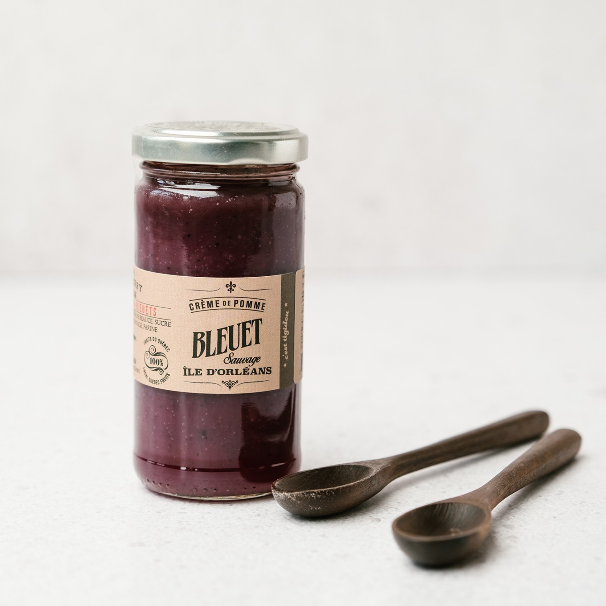 Crème de pomme bleuet 200 ml - Tigidou