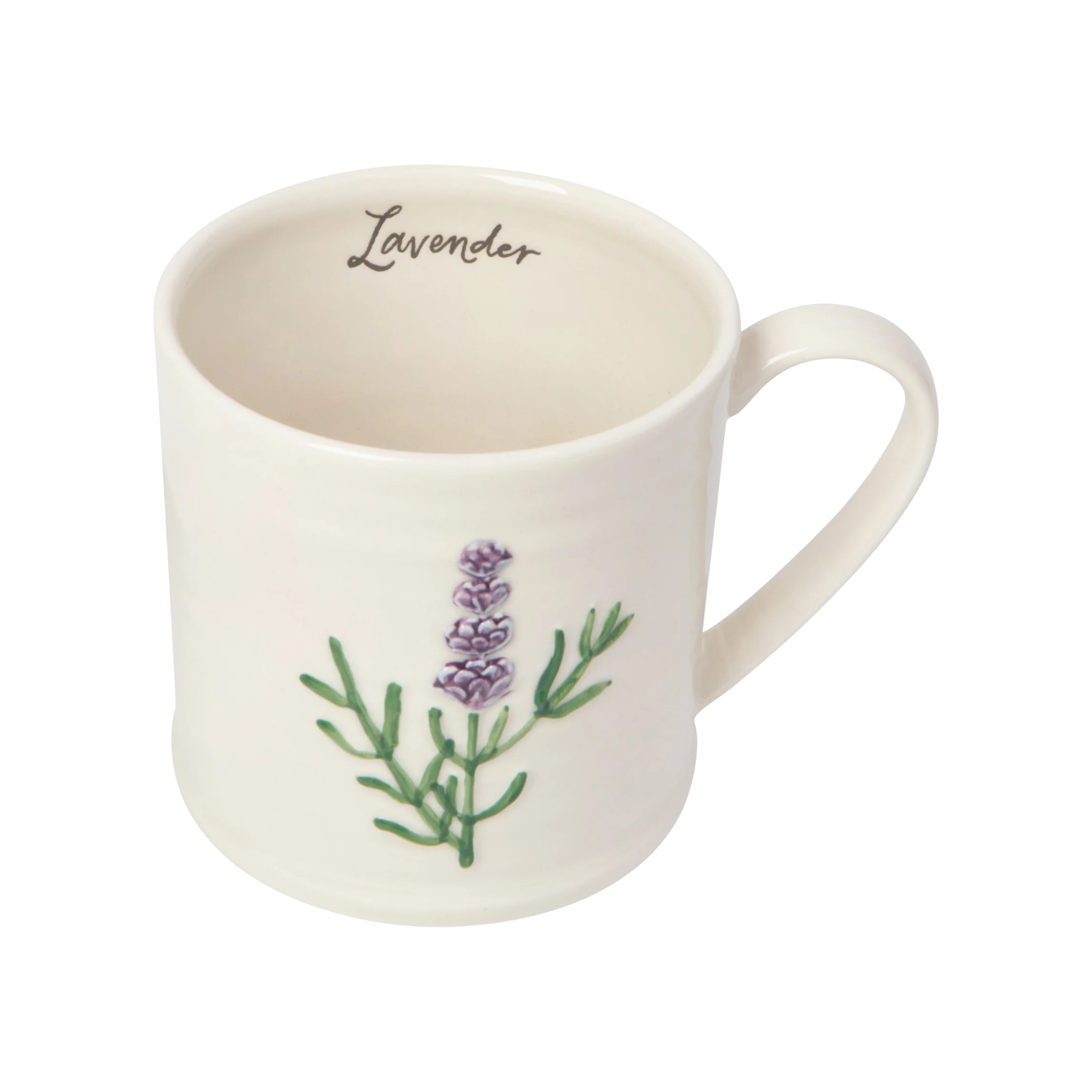 Tasse en grès avec lavande en relief 473 ml - Danica