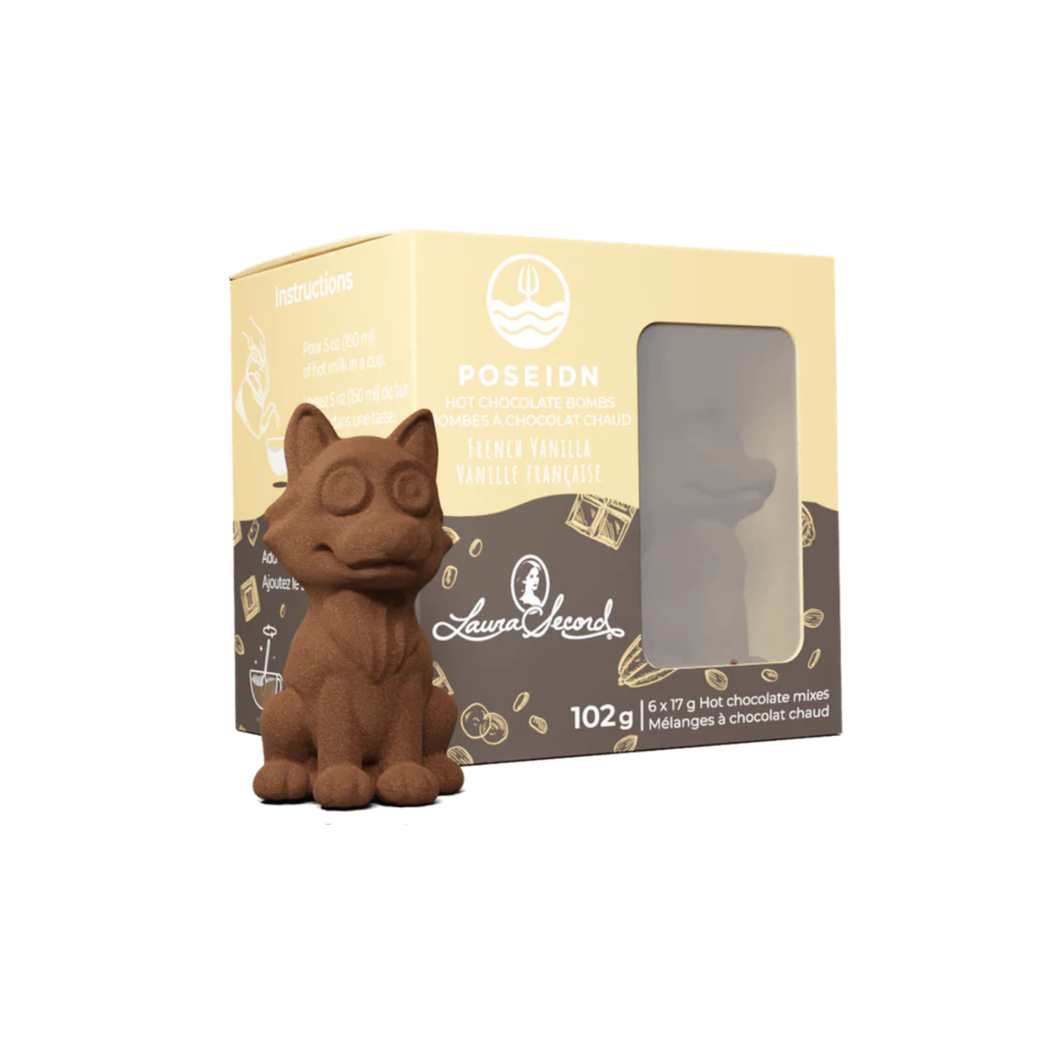 Ensemble de 6 bombes de chocolat chaud Vanille française - Poseidn