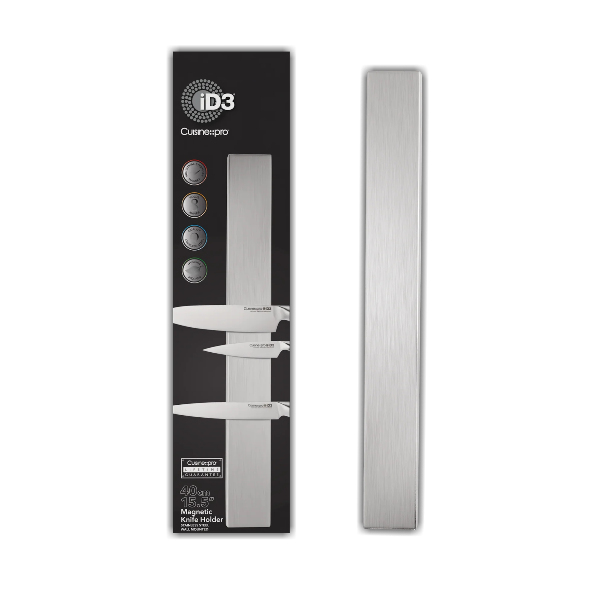 détail du support magnétique iD3® pour couteaux