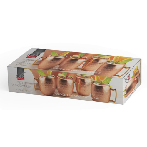 Ensemble de 4 verres à shot Moscow Mule